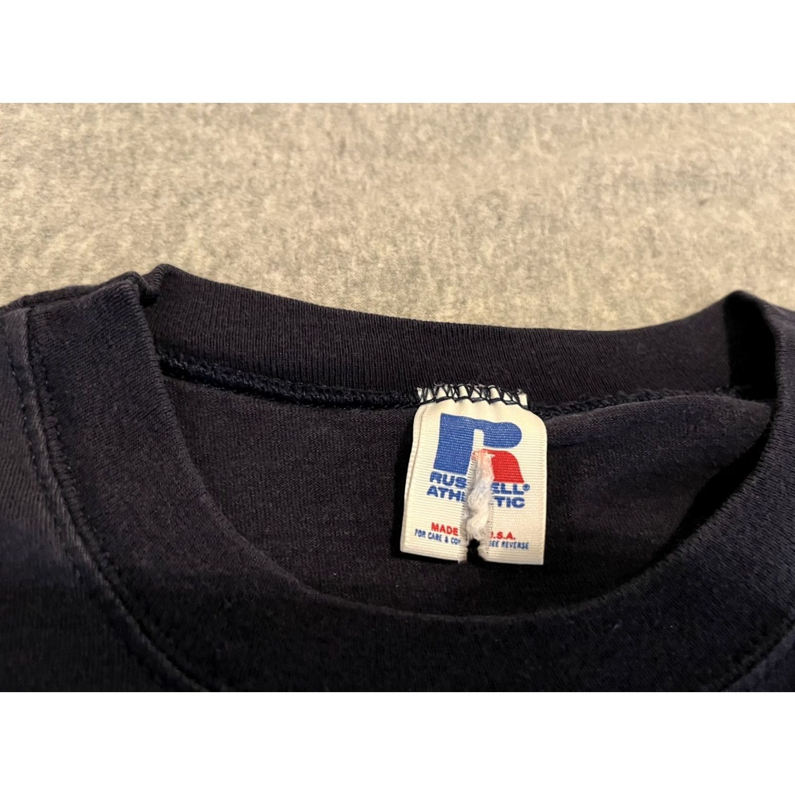 Russell Athletic VINTAGE Russell Athletic Shirt Men M/L Blue 1995 Turtle 90s Beach Cotton Crew Neck Short Sleeve Size US M / EU 48-50 / 2 - 3 Thumbnail