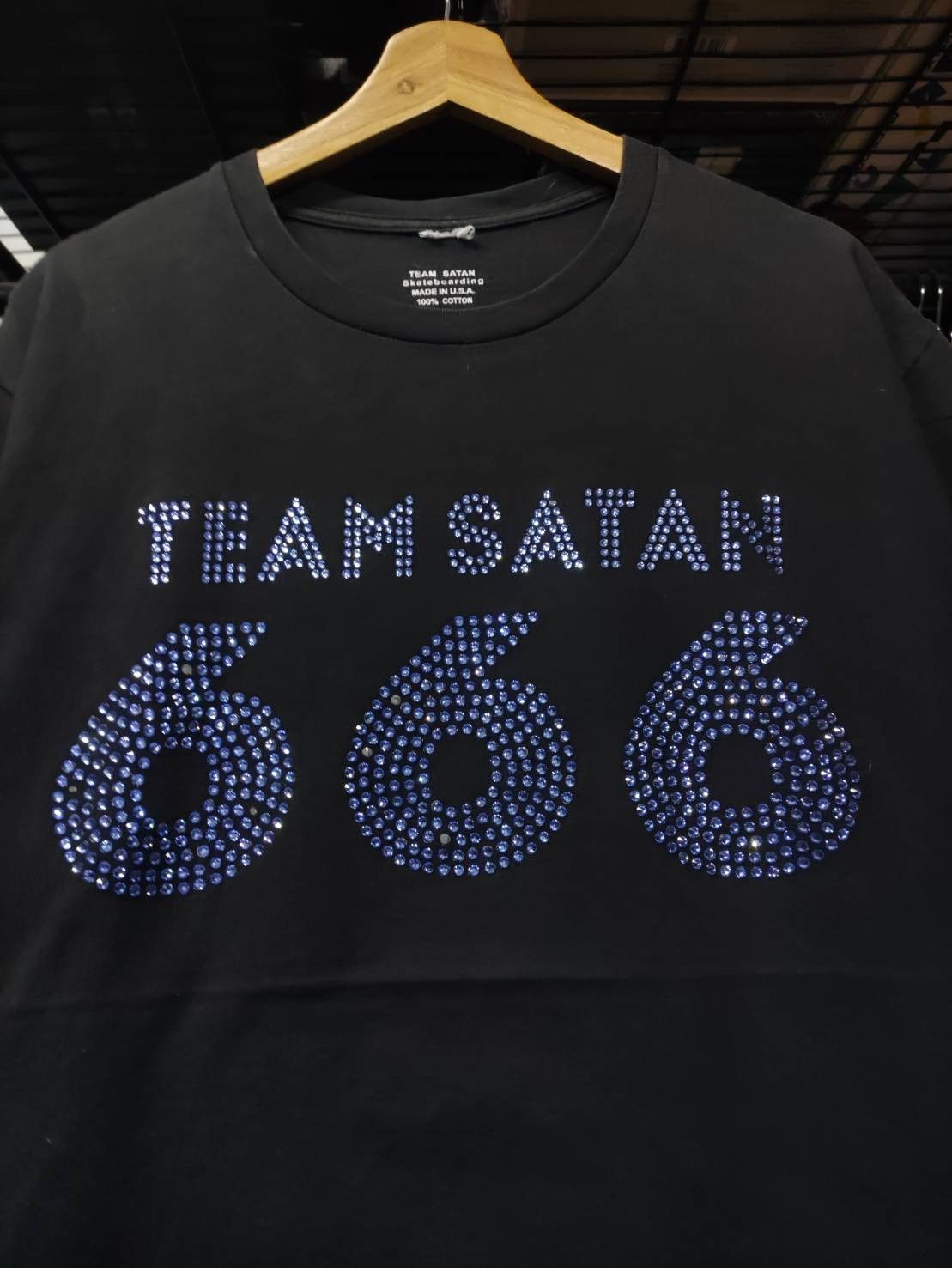 Joy Divizn Team Satan 666 Skateboarding Rhinestone Logo Joy Divizn Ian Size US L / EU 52-54 / 3 - 1 Thumbnail