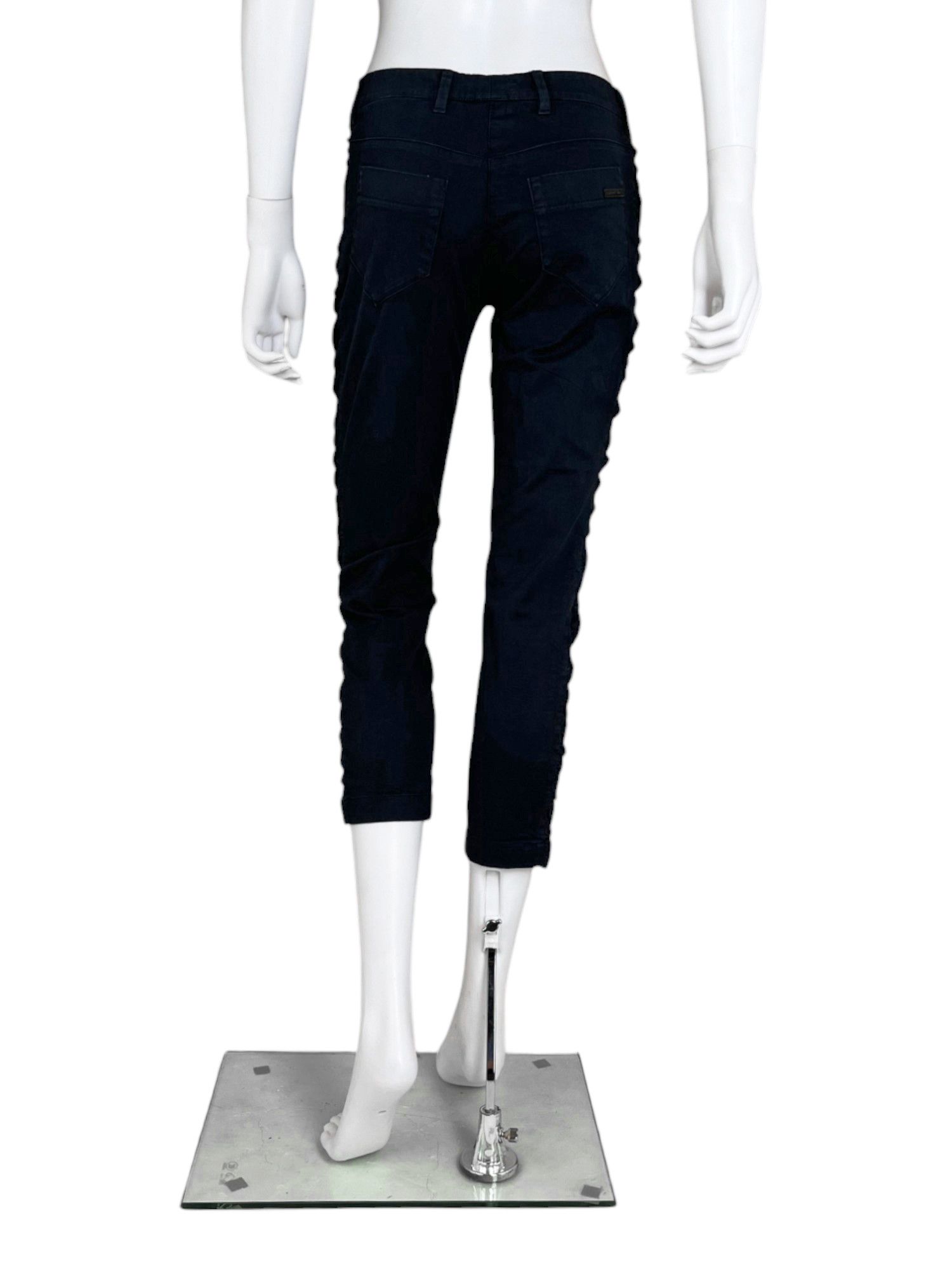 Prada F/W 2007 Curly Black Capri Pants Size 27" / US 4 / IT 40 - 3 Thumbnail