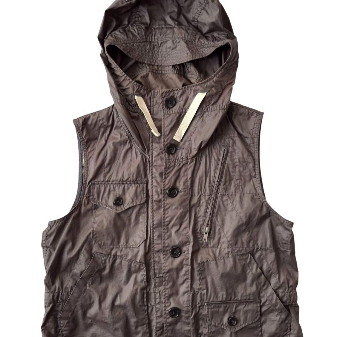 Engineered Garments ENGINEERED GARMENTS VEST MEN SIZE S GREEN NYLON USED Size US S / EU 44-46 / 1 - 2 Thumbnail