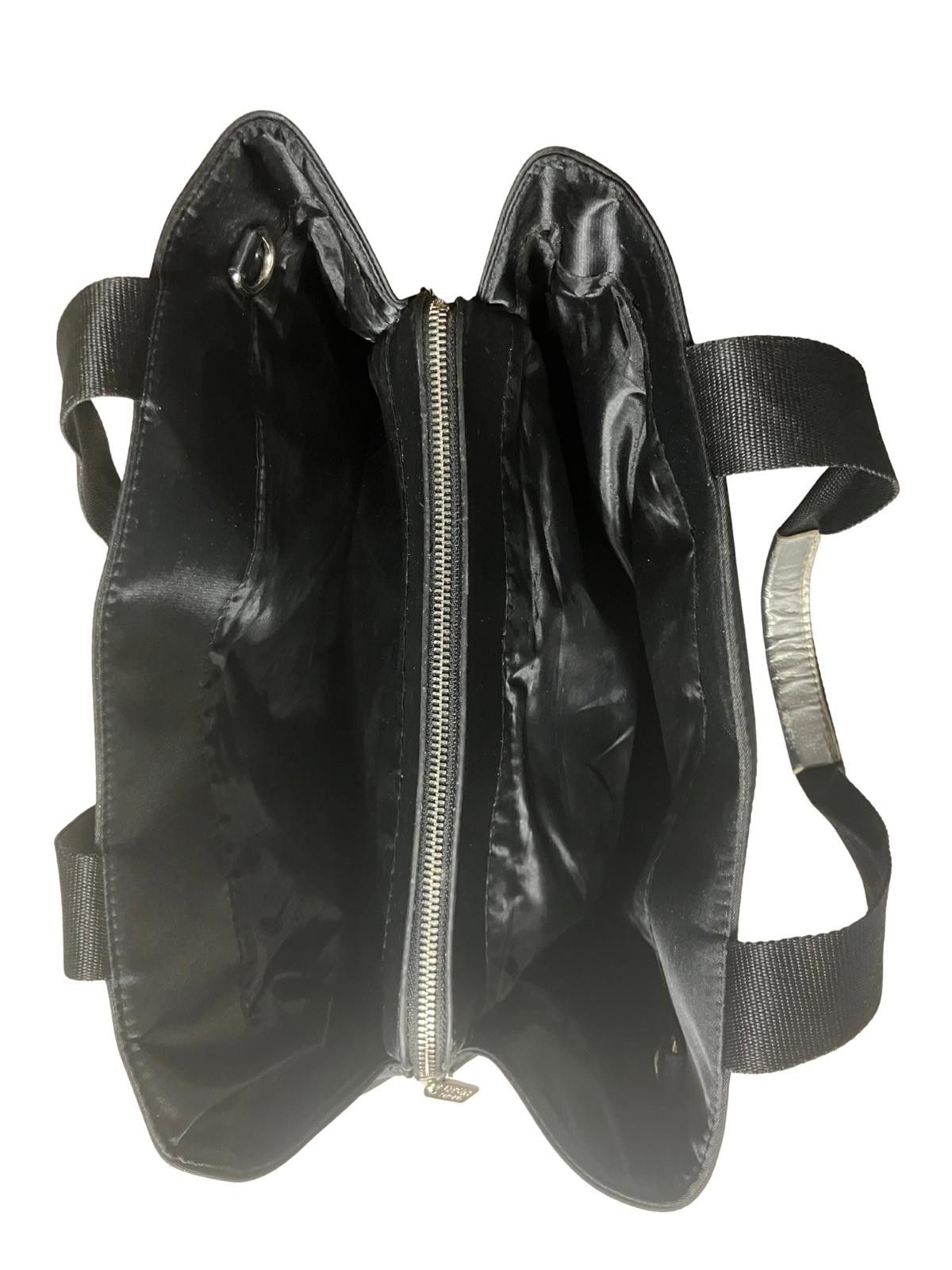 Other Versace Parfums Black Nylon Tote Bag Silver Hardware Size ONE SIZE - 5 Thumbnail