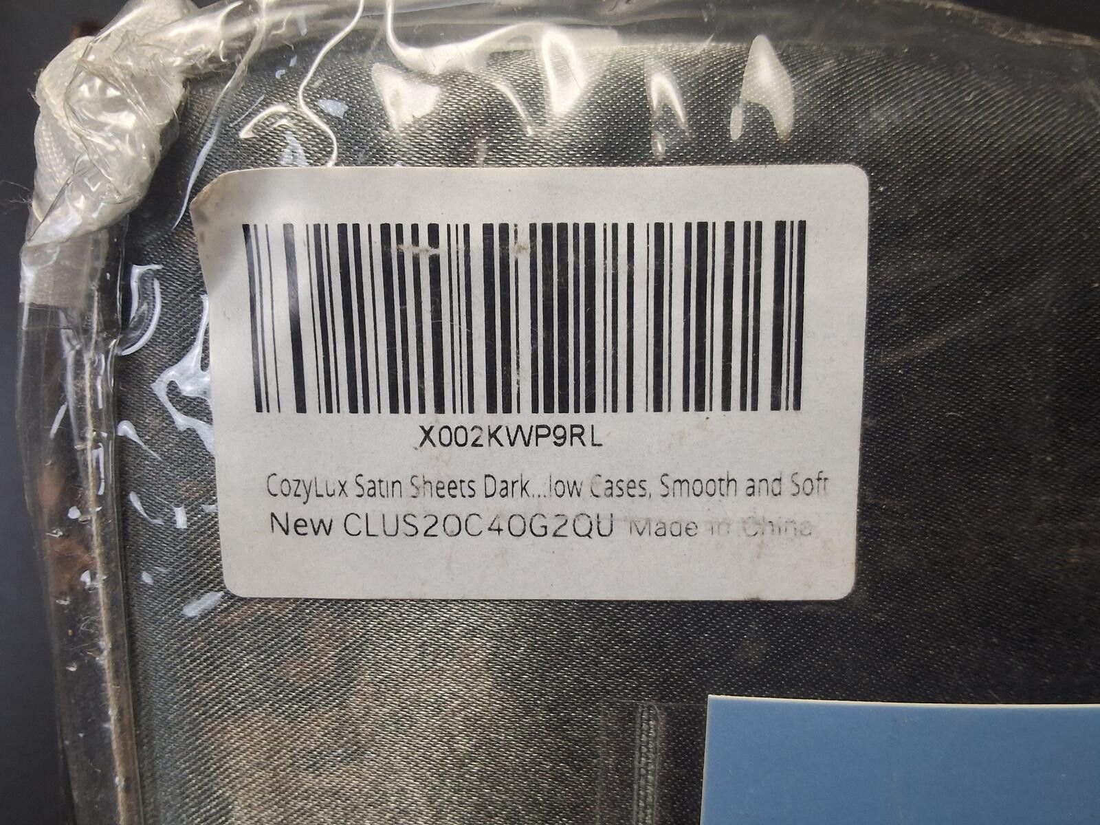 Other Queen size CozyLux Satin Sheet Set - Dark Gray Size ONE SIZE - 2 Thumbnail