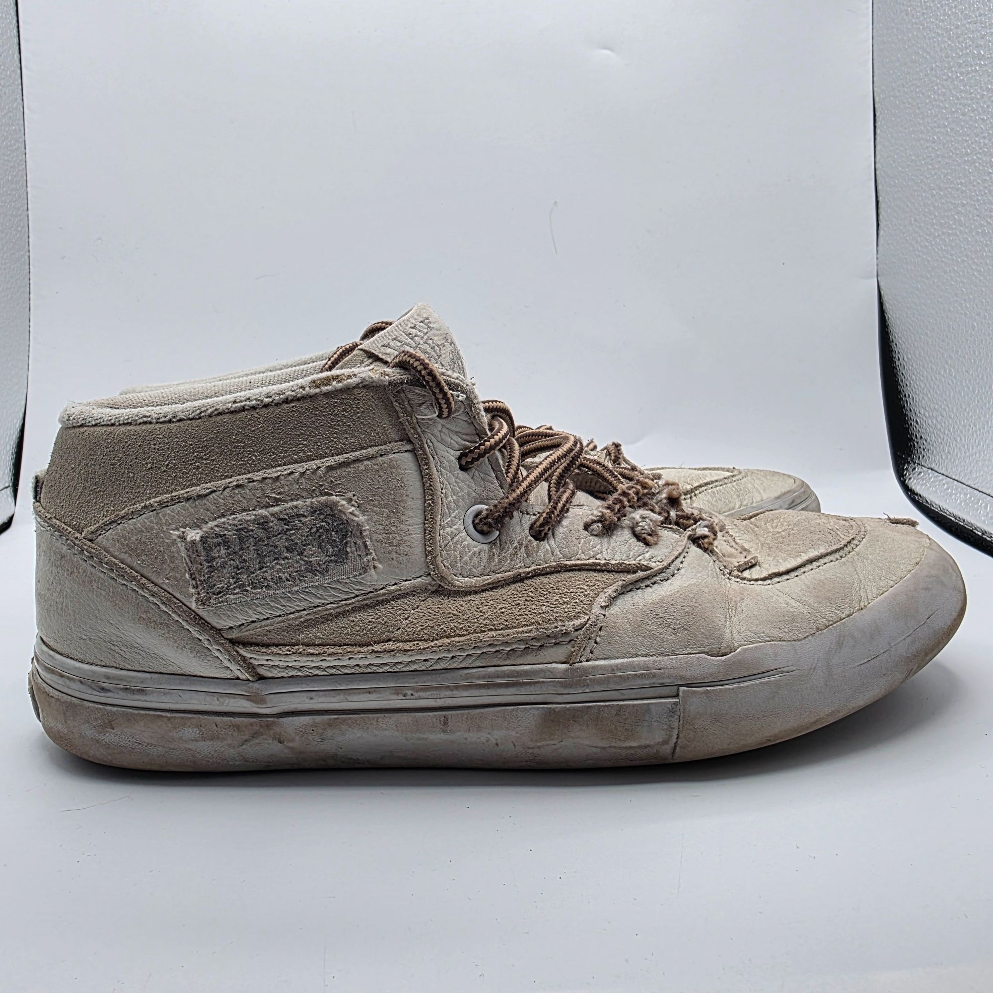 Vans Vans Half Cab Mens Size 7.5 White Sneaker Shoes Casual Skate Size US 7.5 / EU 40-41 - 12 Thumbnail