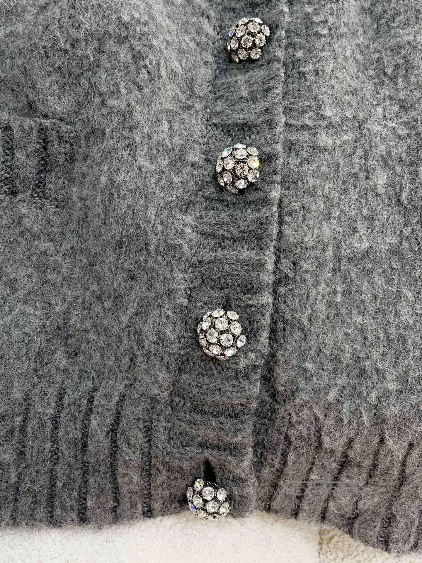 Prada Prada Gray Diamond Button Knit Cardigan. Size US S / EU 44-46 / 1 - 3 Thumbnail