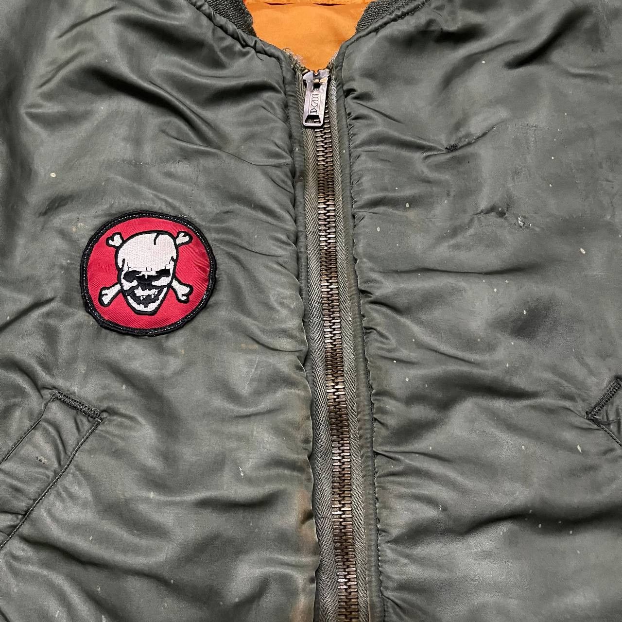 Alpha Industries Vintage 60's Alpha Industries Ma 1 Bomber Jacket Thrashed Size US M / EU 48-50 / 2 - 10 Thumbnail