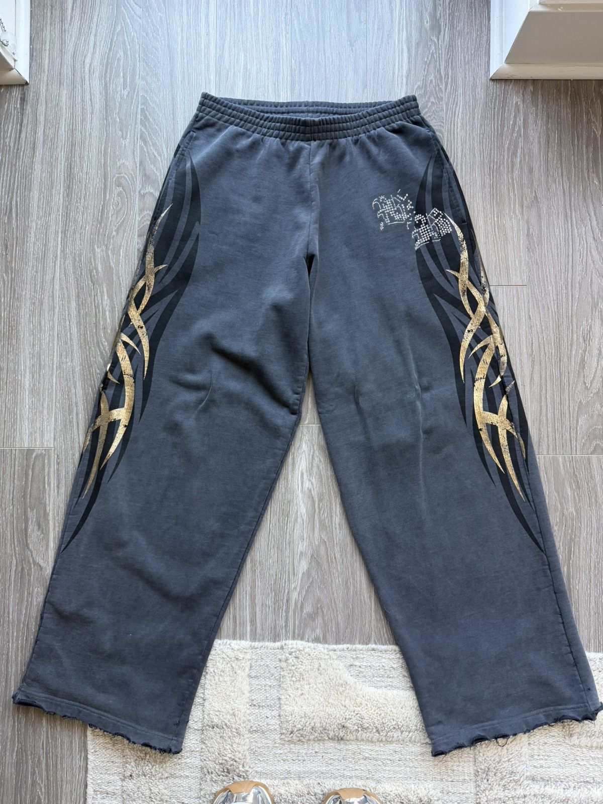 Balenciaga Tacky Gold Detail Sweatpants