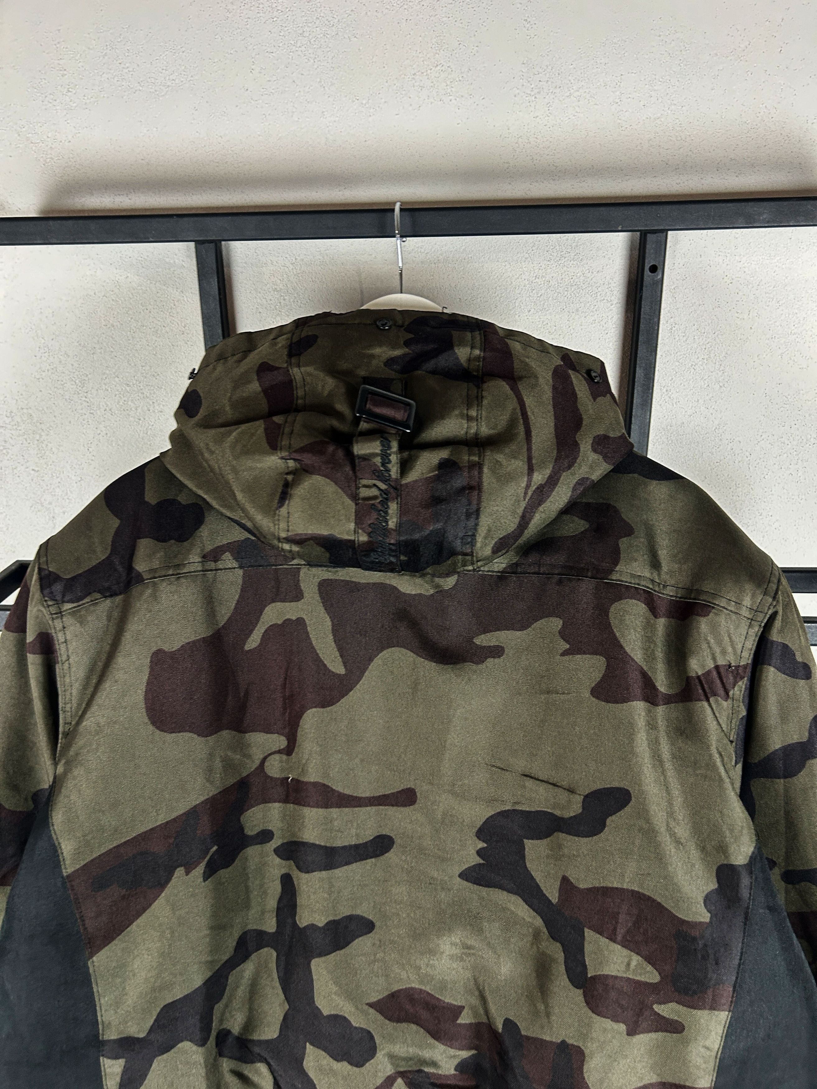 Other Vintage Camo Bomber Jacket Hooded Military Streetwear Y2K Size US XL / EU 56 / 4 - 4 Thumbnail