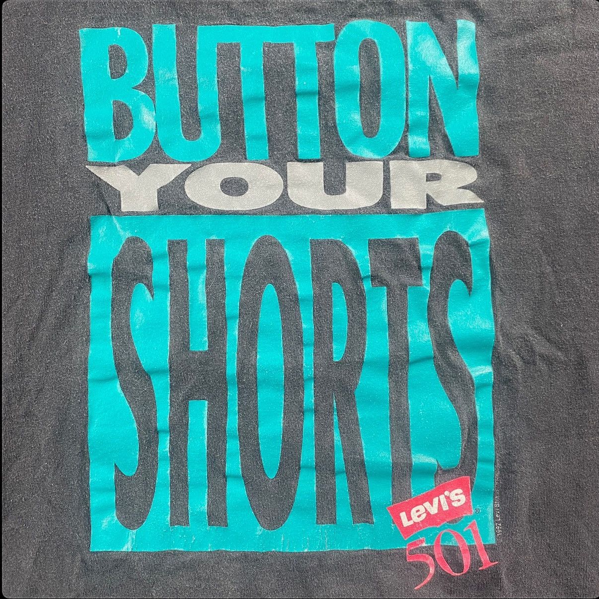 Levi's Vintage Clothing Levi’s 90s Button Your Shorts Tee Size US XL / EU 56 / 4 - 2 Thumbnail