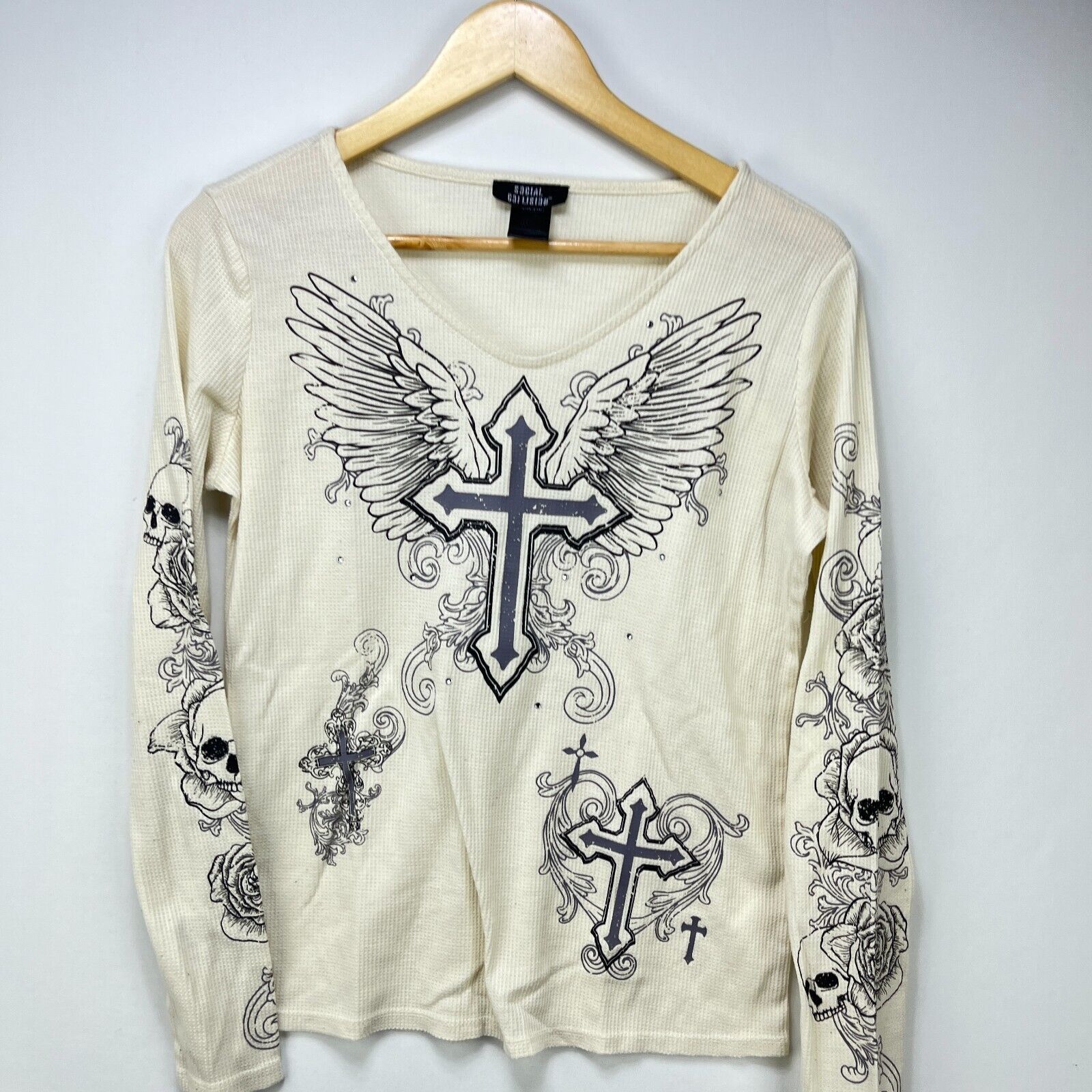 Vintage Vintage Y2K Cross Angel Wings Golf Skull Womens Medium Large Size M / US 6-8 / IT 42-44 - 2 Thumbnail