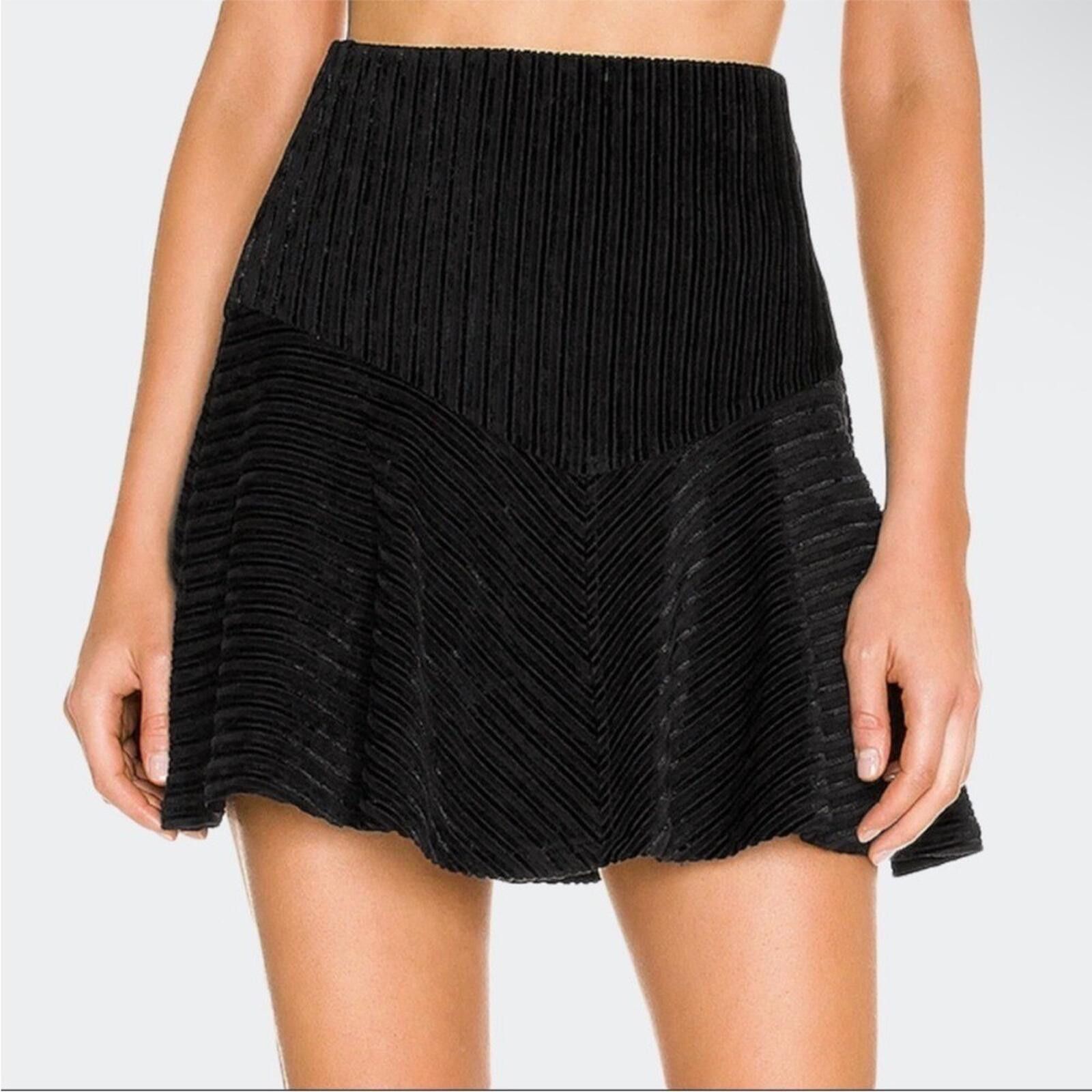 Free People Free People Camden Ribbed Black Corduroy Skirt XS or S Size 26" / US 2 / IT 38 - 1 Thumbnail