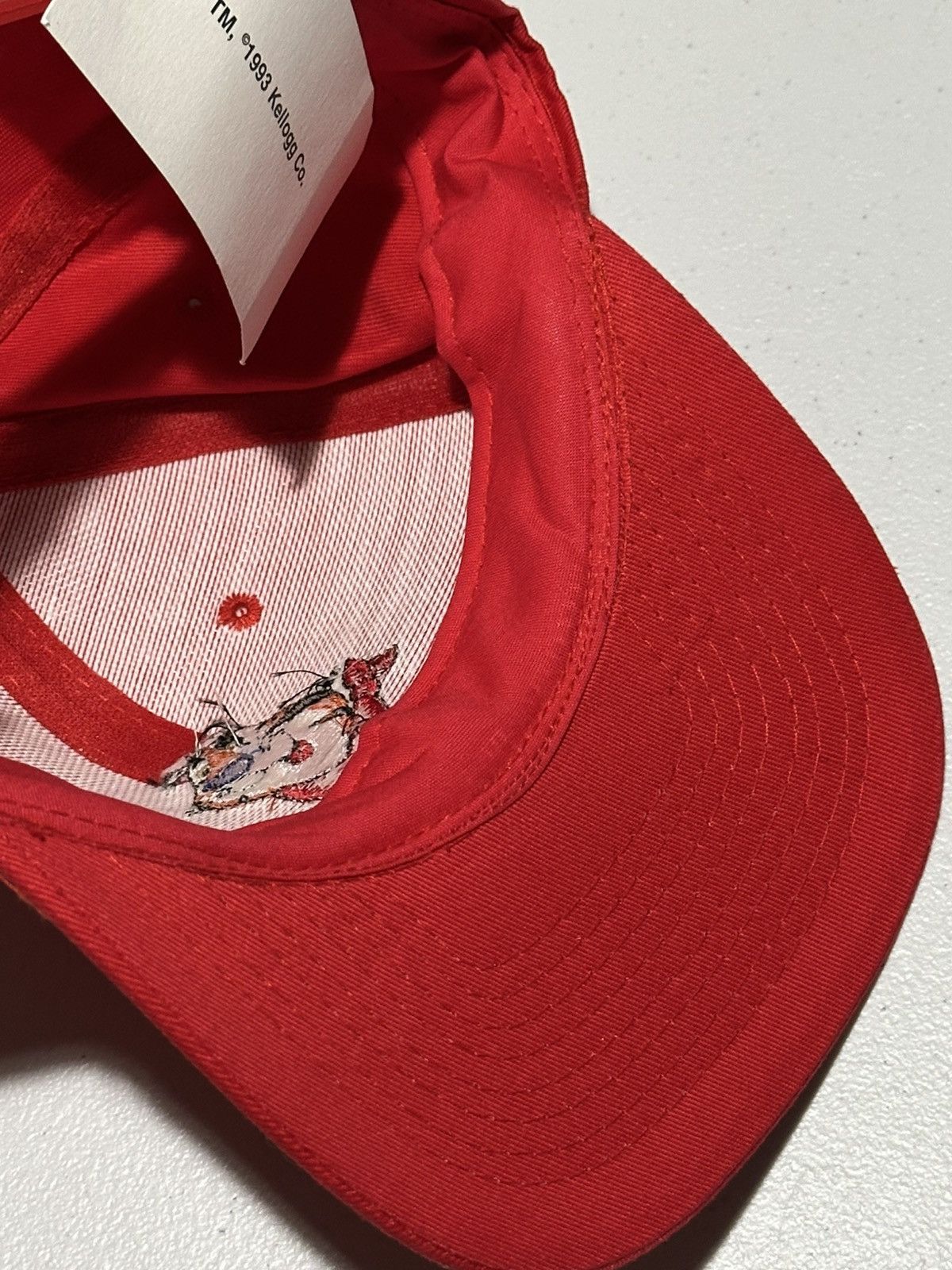 Vintage Vintage Tony the Tiger Kellogg cereal 90s red snapback hat Size ONE SIZE - 5 Thumbnail