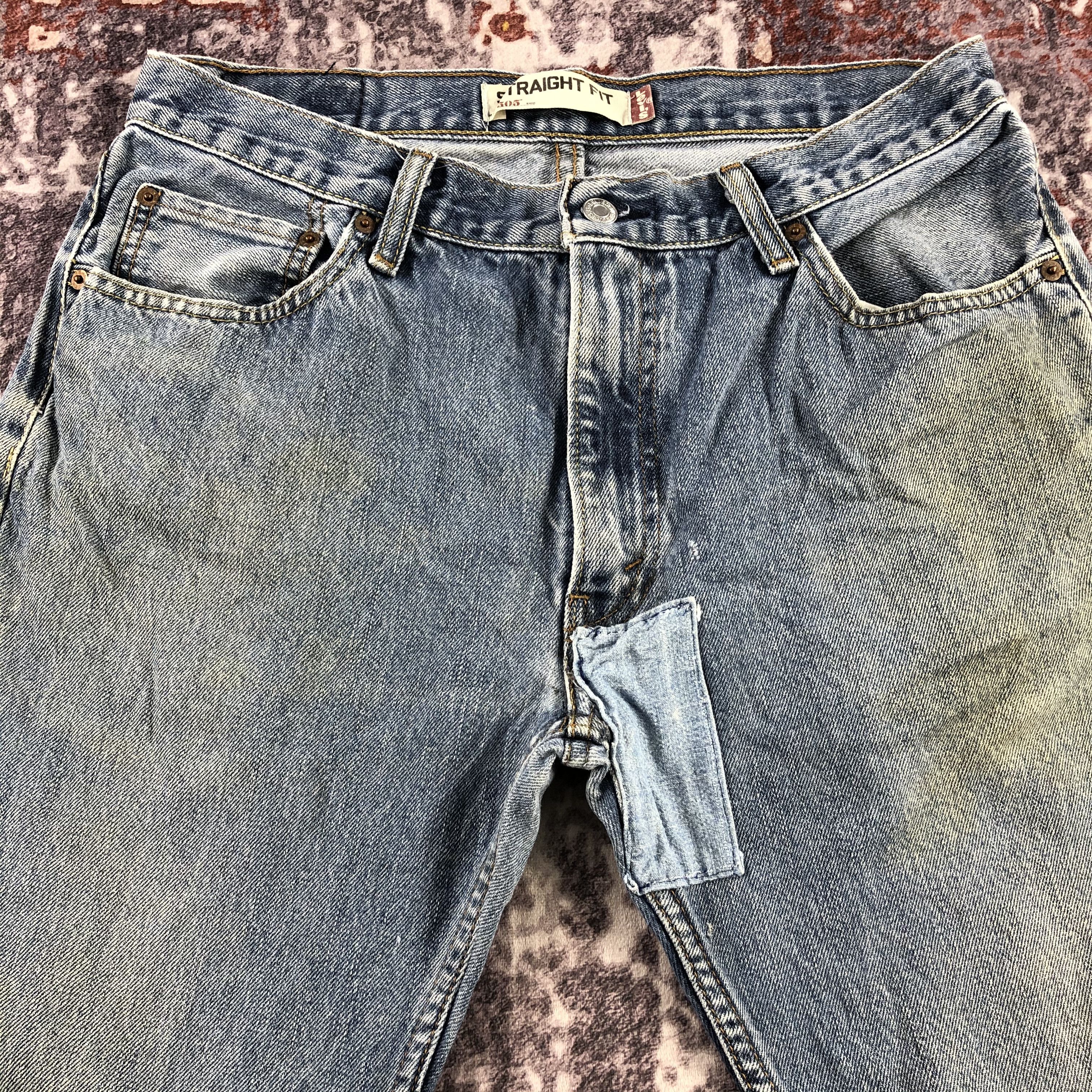 Levi's × Vintage Vintage Blue Wash Levis 505 Jeans-JM3120 Size US 33 - 3 Thumbnail