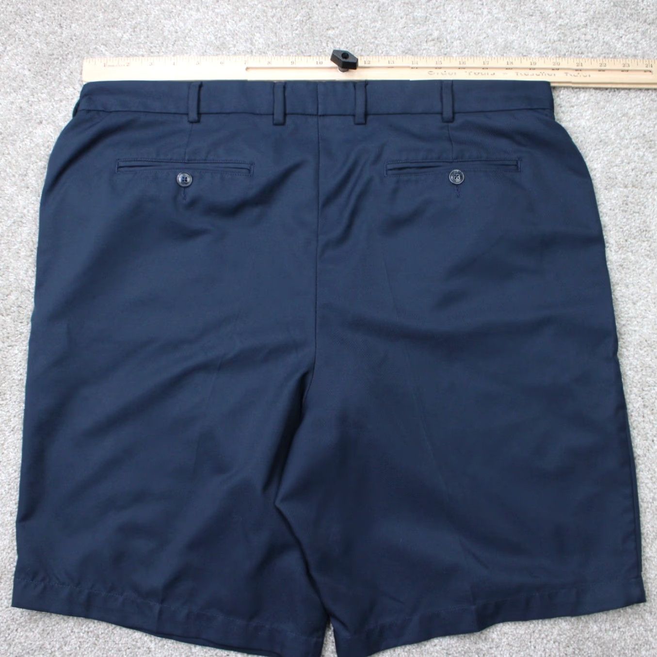 Vintage Greg Norman Short Mens 40 Blue Pleated 100% Polyester Chino Athletic Pants Clothing Downshifted? Size US 40 / EU 56 - 5 Thumbnail