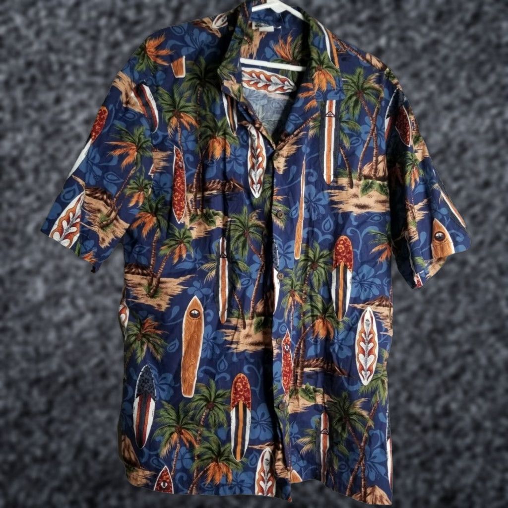 ALOHAS Vintage Aloha Republic Hawaiian Shirt Men 2XL Cotton Short Sleeve Surfboard Pattern Size US XXL / EU 58 / 5 - 1 Thumbnail