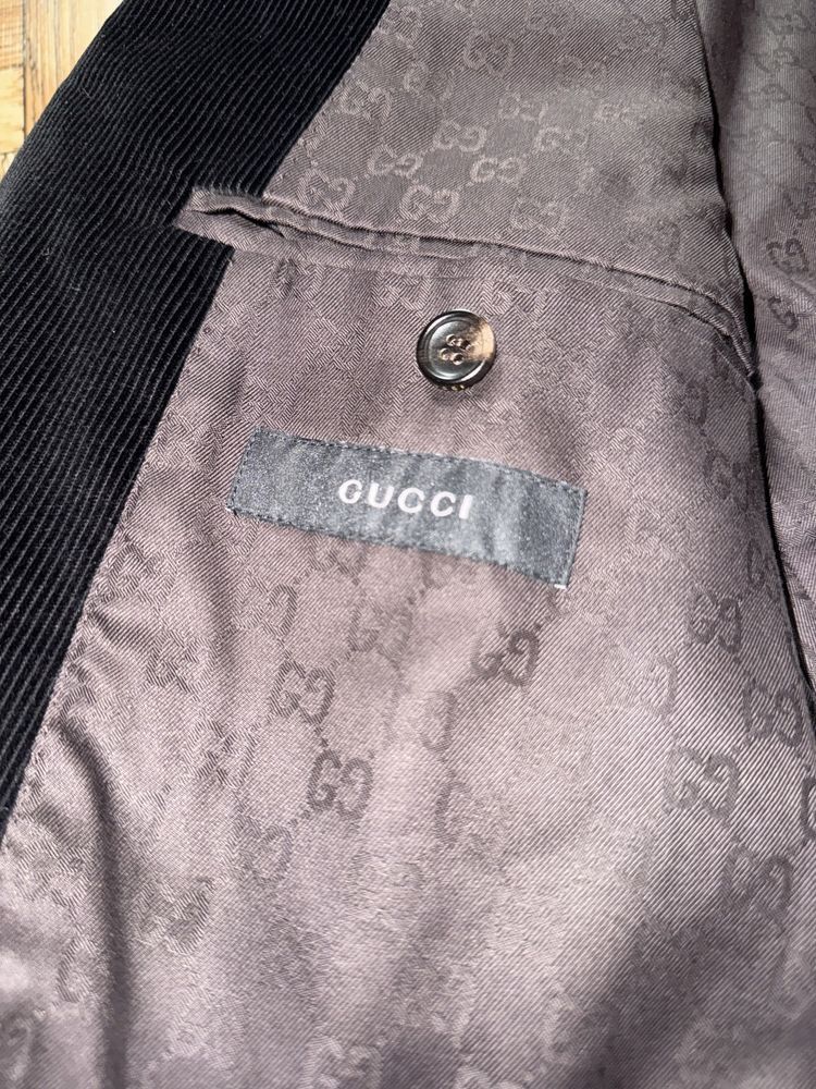 Gucci Vintage Gucci Tom Ford Velvet Blazer Jacket Size 50R - 6 Thumbnail