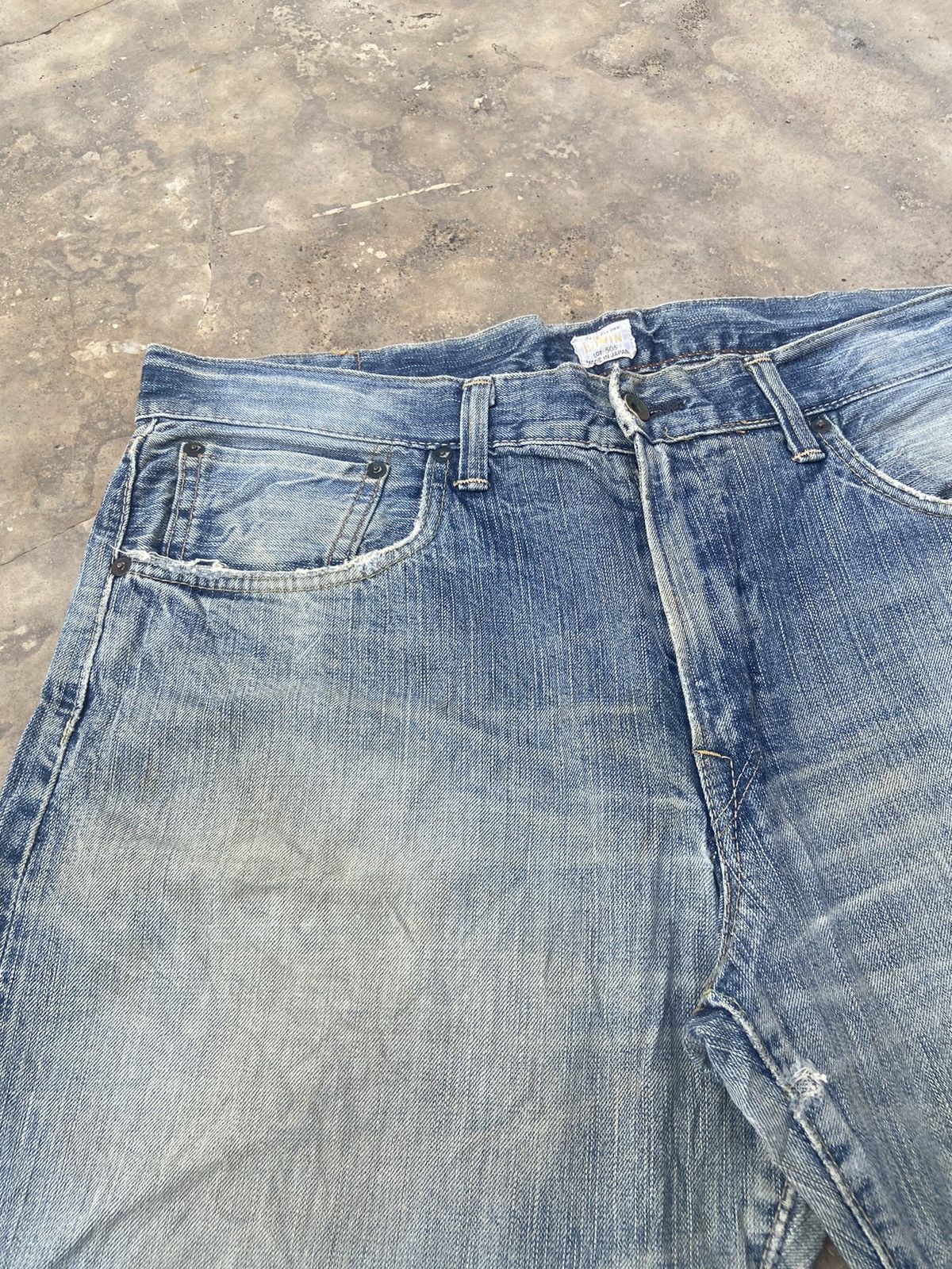 Edwin VINTAGE EDWIN RED LINE SELVEDGE DISTRESSED PANT Size US 39 - 6 Thumbnail