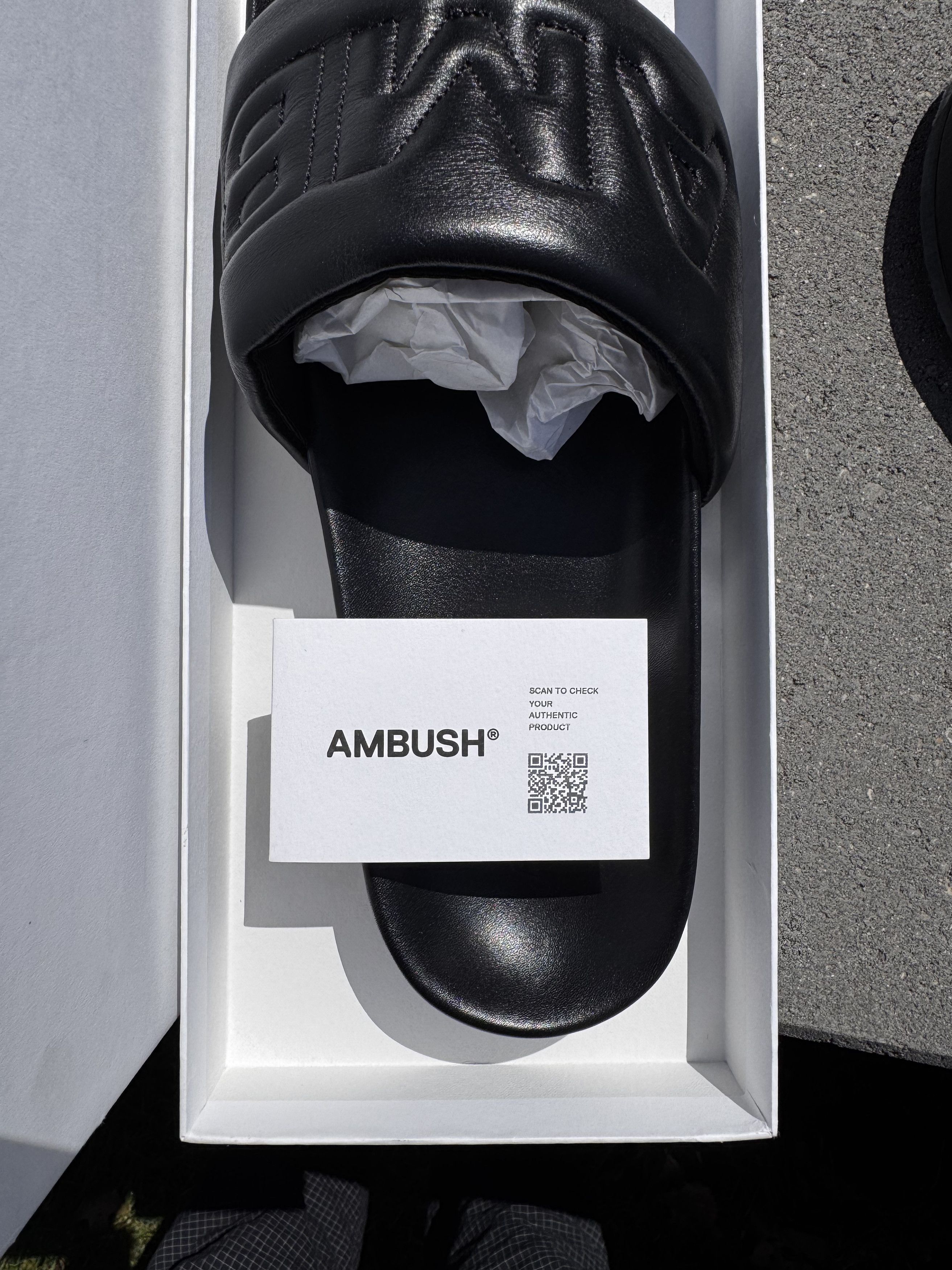 Ambush Design AMBUSH Quilted Leather Slider (MADE IN ITALY) Size US 10 / EU 43 - 6 Thumbnail