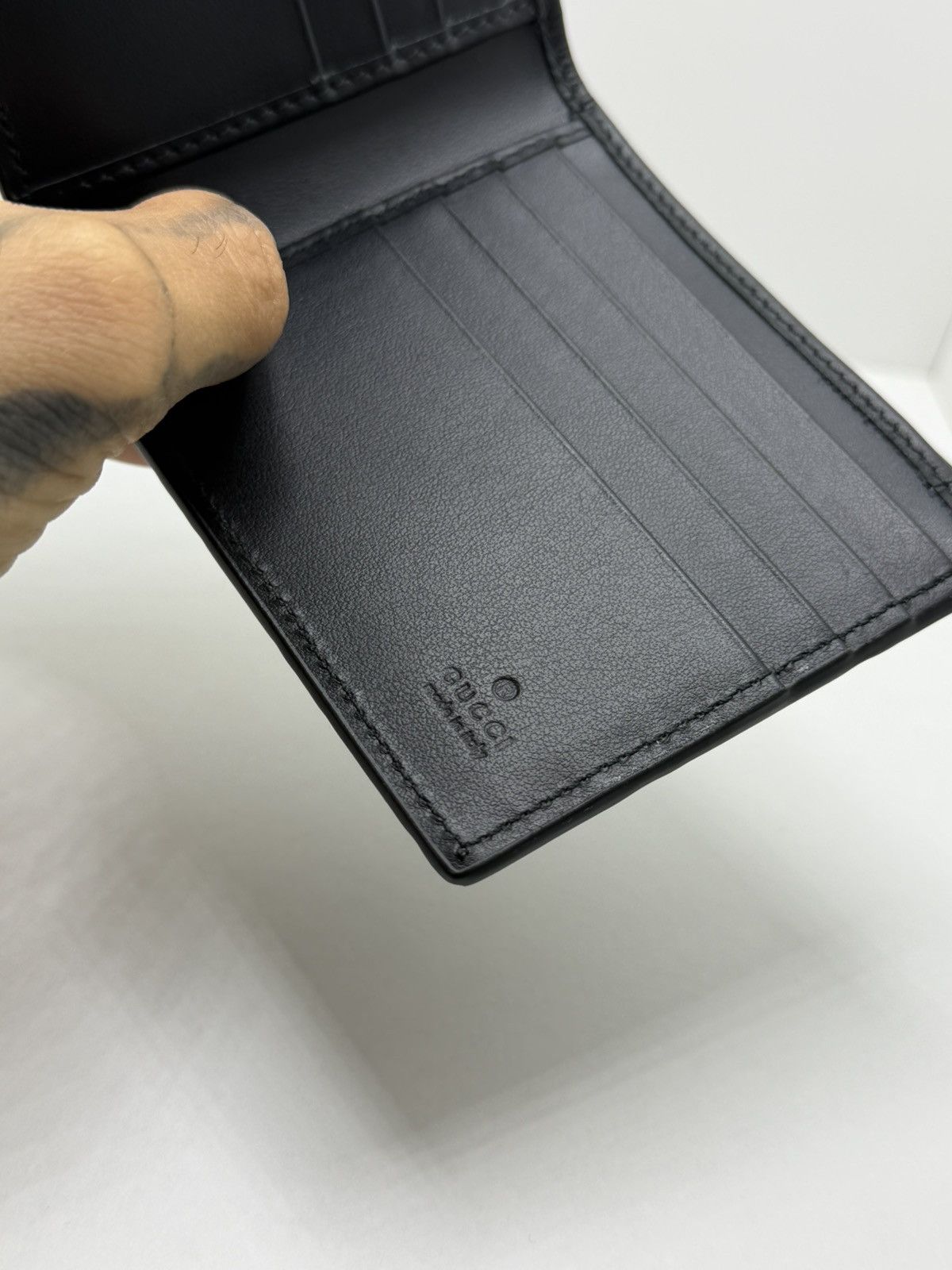 Gucci Gucc wallet Leather black Size ONE SIZE - 6 Thumbnail