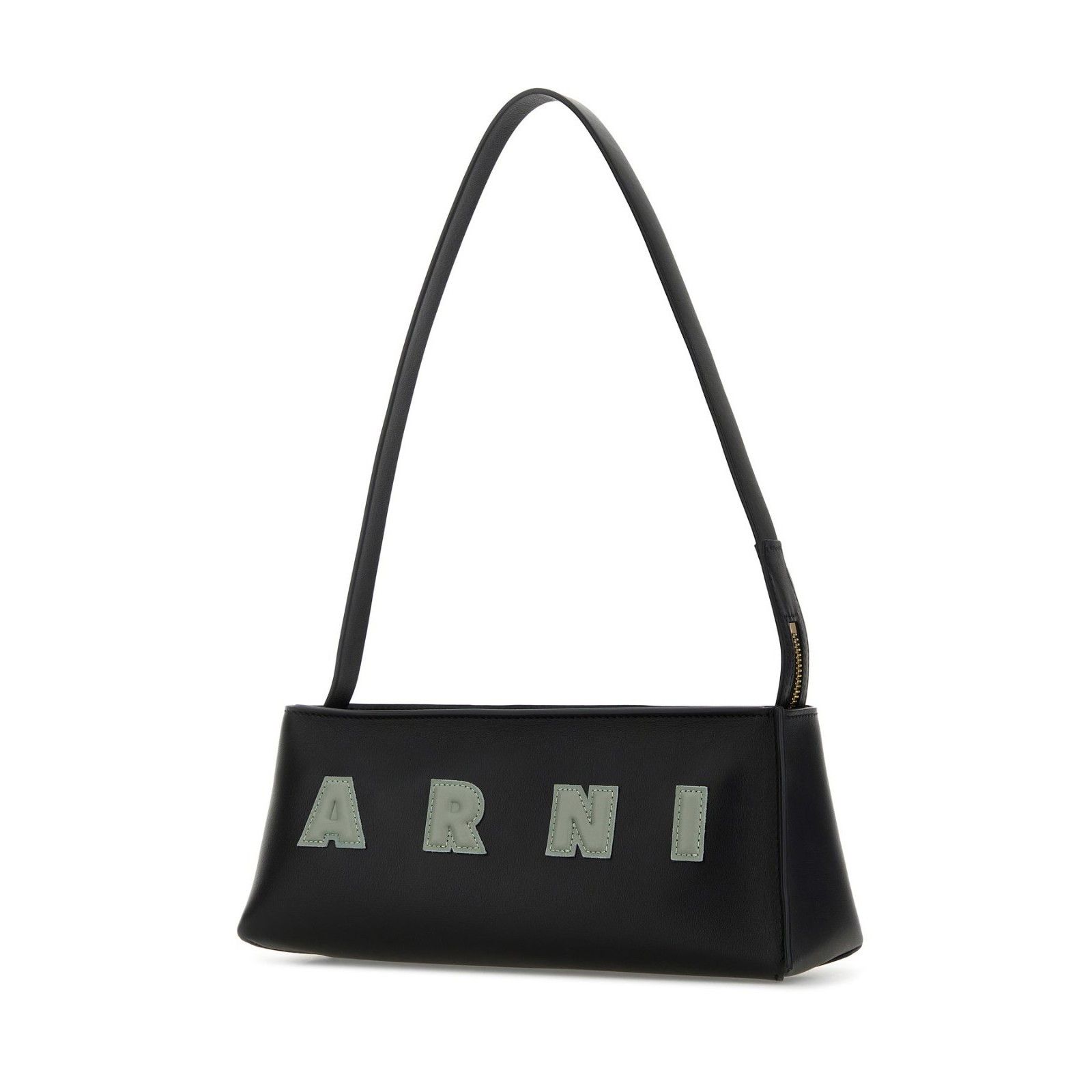 Marni MARNI Letters Black Leather Shoulder Bag New & Authentic Size ONE SIZE - 2 Thumbnail