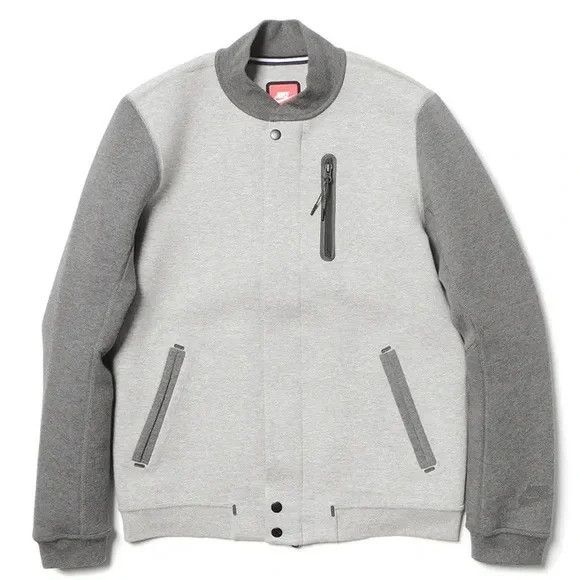 Nike Nike Tech Varsity Jacket 3MM Size Large in Grey / Gray Size US L / EU 52-54 / 3 - 1 Thumbnail