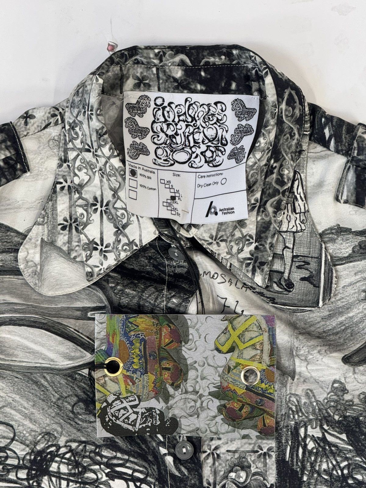 Other Pleated Silk Shirt Size XL / US 12-14 / IT 48-50 - 2 Thumbnail