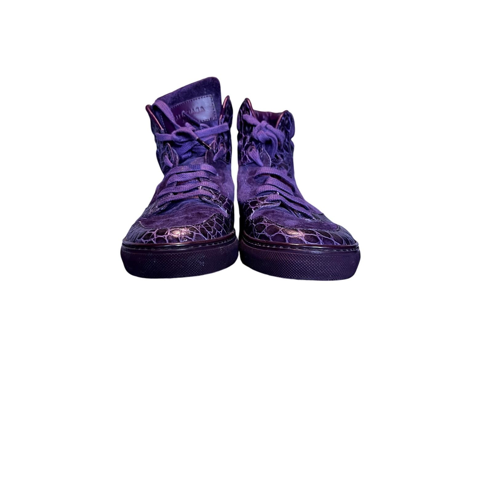 Balenciaga Balenciaga Purple leather suede sneakers High Top 36 Size US 5 / EU 37 - 3 Thumbnail
