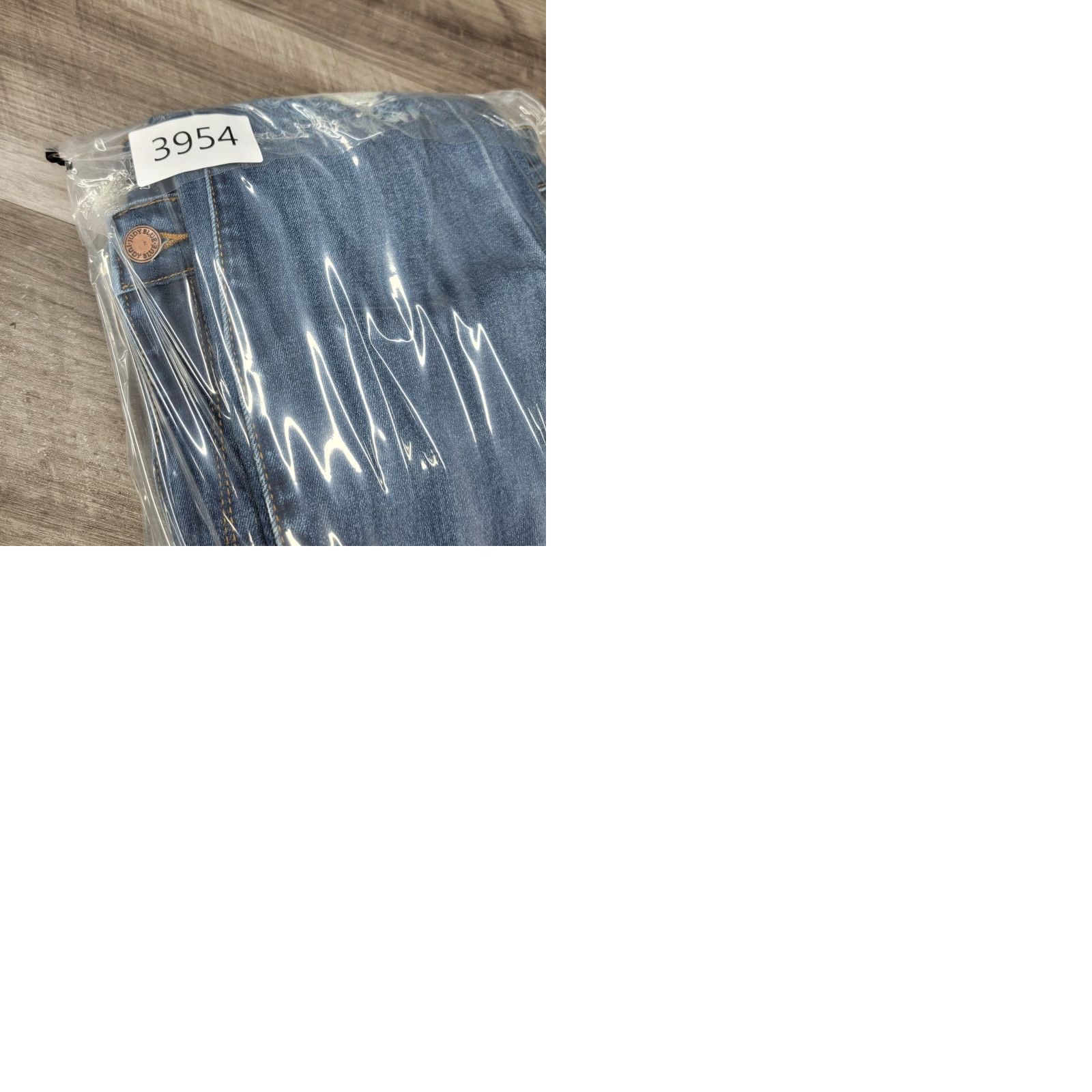 Vintage Judy Blue Jeans Womens 15/32 Dark Blue high Rise Distressed skinny fit NWT Jeans Size 36" / US 14 / IT 50 - 11 Thumbnail