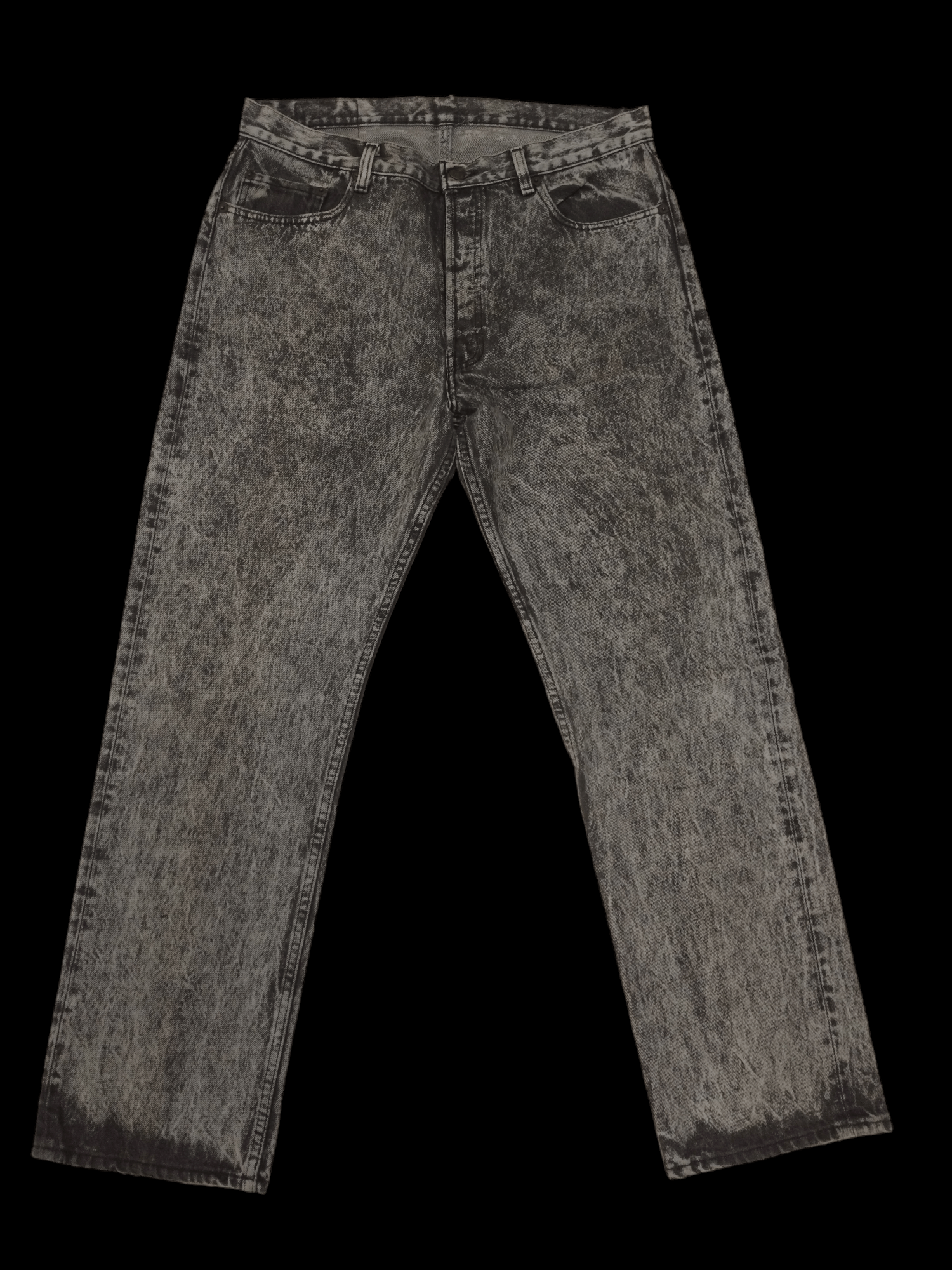 If Six Was Nine × Levi's 💥Sendoffer💥 Rare acid wash Levis 501 80's black 36X 30 Size US 36 / EU 52 - 3 Thumbnail