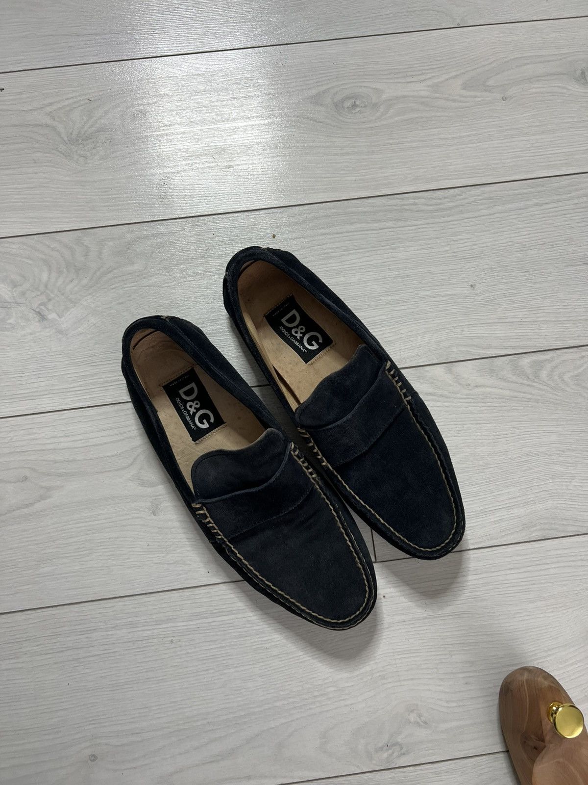 Dolce & Gabbana Vintage 2000s Dolce Gabanna Suede Slip On Loafers Size US 7 / EU 40 - 4 Thumbnail