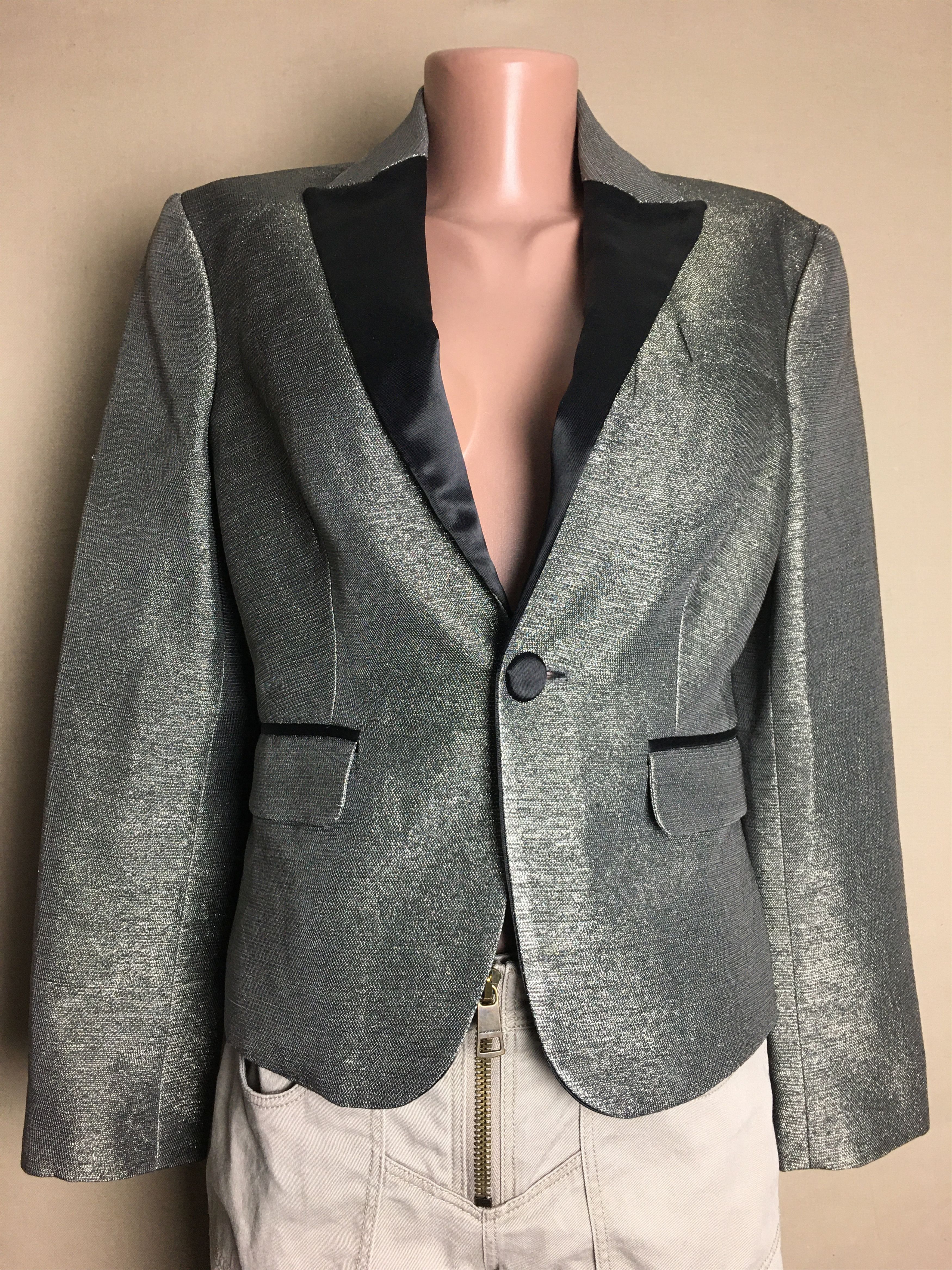 Dsquared2 Dsquared2 Women's Sparkle One Button Blazer Size EU 42 Size M / US 6-8 / IT 42-44 - 1 Thumbnail