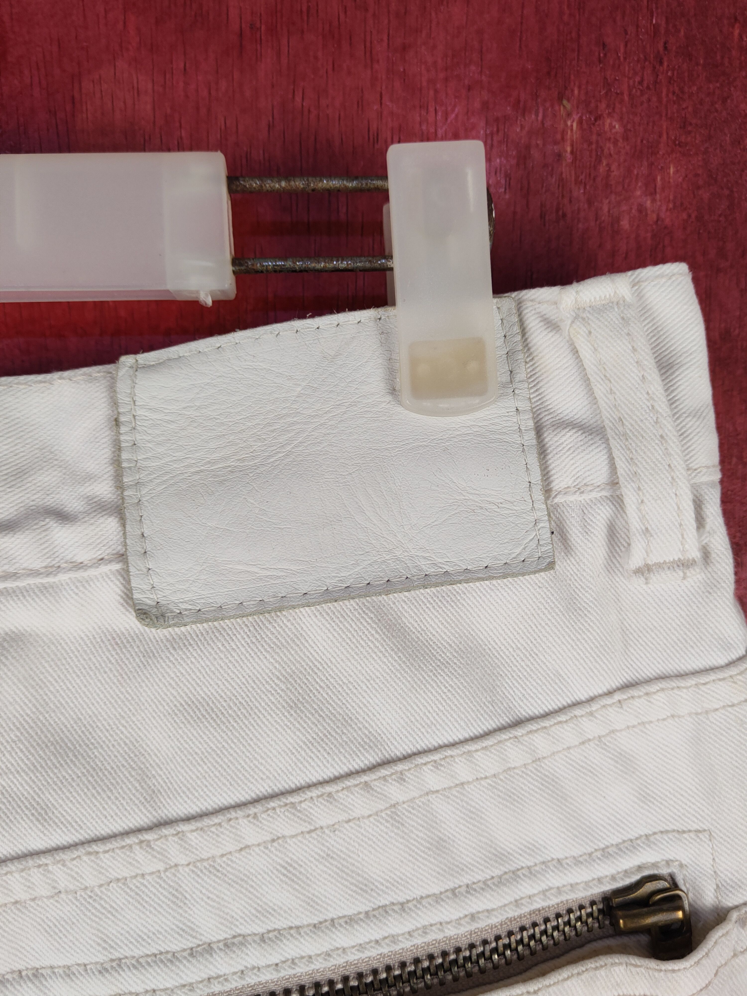Japanese Brand Cloud 72 White Distressed Ripped Jeans #S2051 Size US 31 - 10 Thumbnail