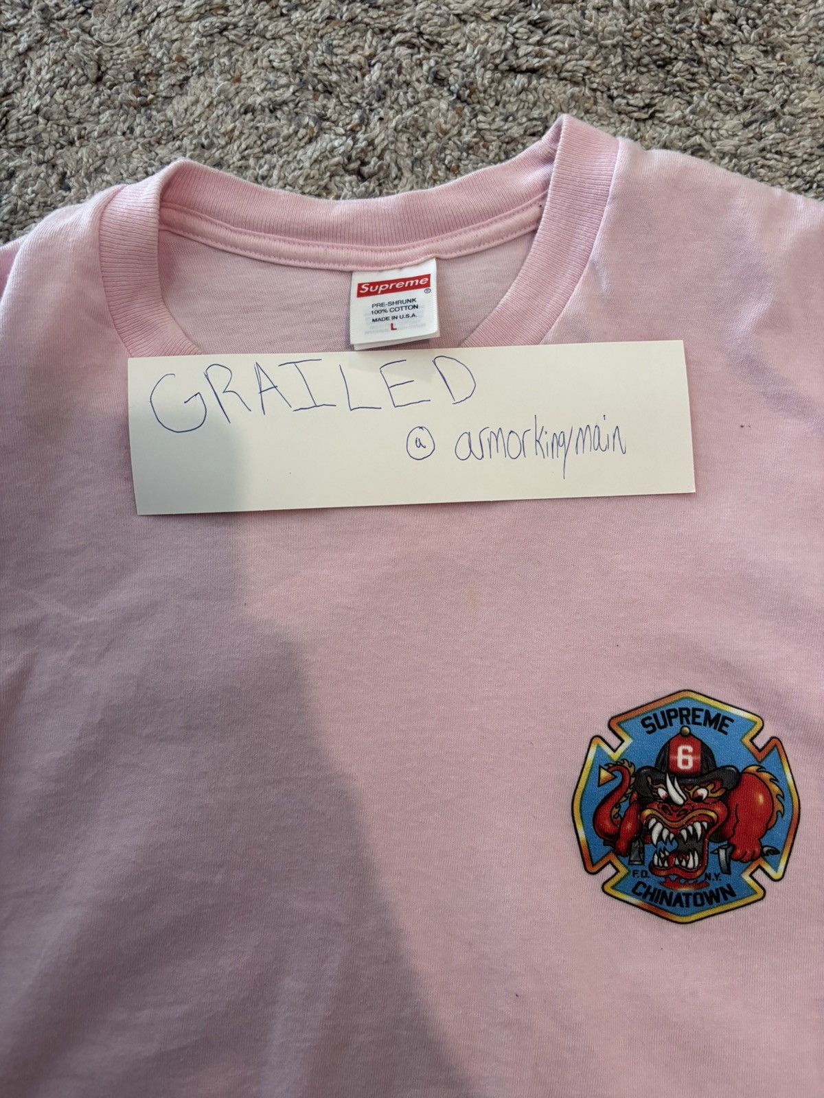 Supreme Supreme Chinatown FDNY Tee size Large Size US L / EU 52-54 / 3 - 7 Thumbnail