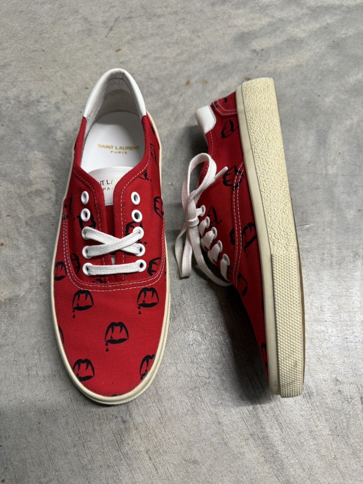 Saint Laurent S/S14 Bloodluster Canvas Sneakers