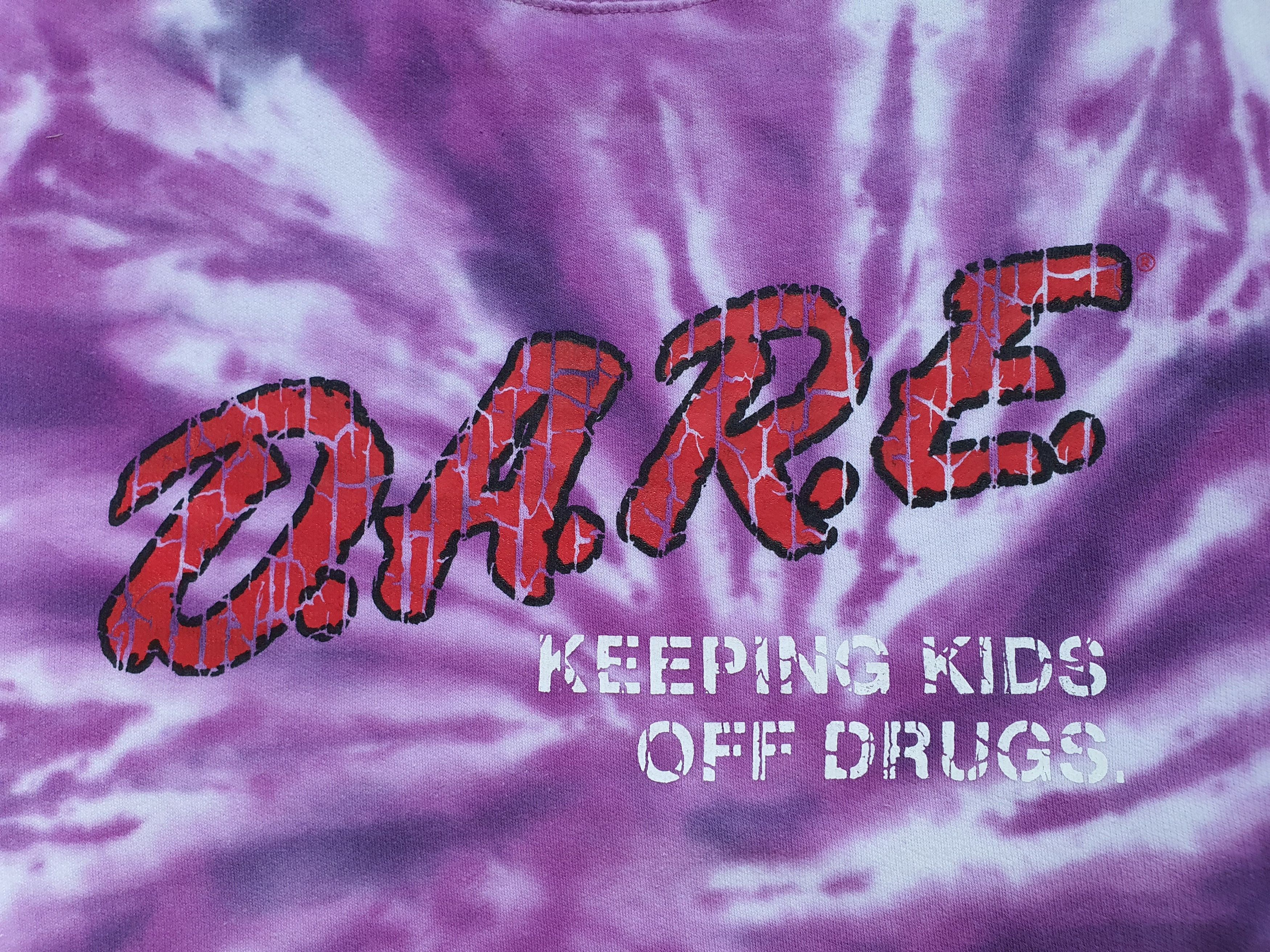 D.A.R.E Official Purple Spiral Tie-Dye Sweatshirt Pullover Size US M / EU 48-50 / 2 - 5 Thumbnail