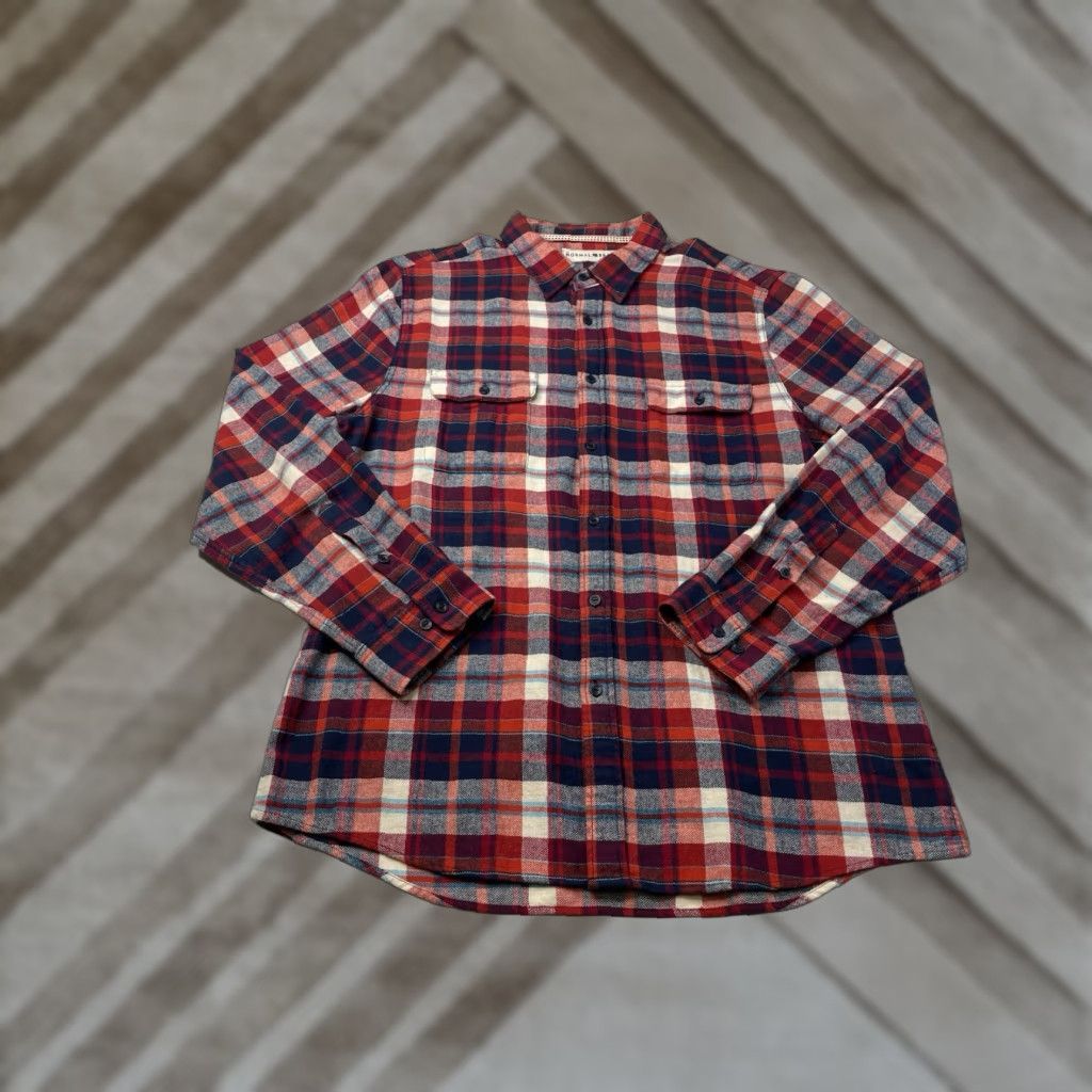 J Brand The Normal Brand Flannel Button-Up Shirt Size US XXL / EU 58 / 5 - 1 Thumbnail