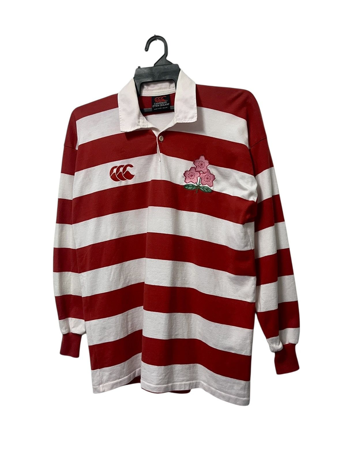 Canterbury of New Zealand 🔥Vtg Canterbury Japan Rugby Union 98’ L/S Size US L / EU 52-54 / 3 - 4 Thumbnail