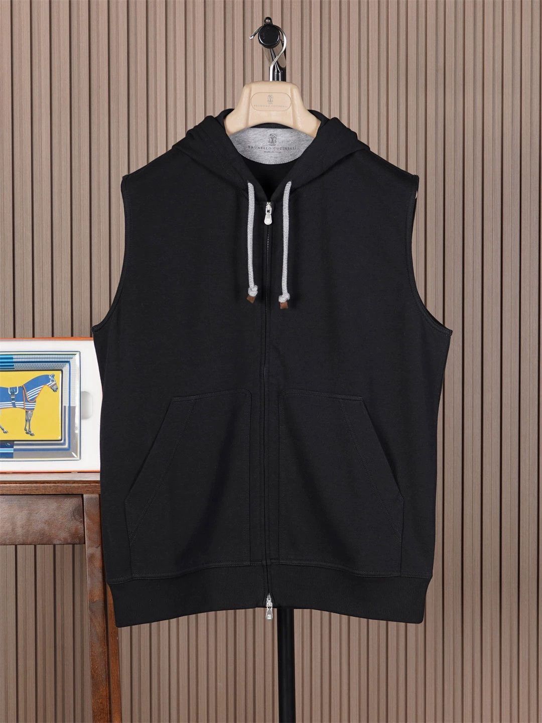 Brunello Cucinelli Brunello Cucinelli Men's Hooded Vest - dmc Size US L / EU 52-54 / 3 - 1 Thumbnail