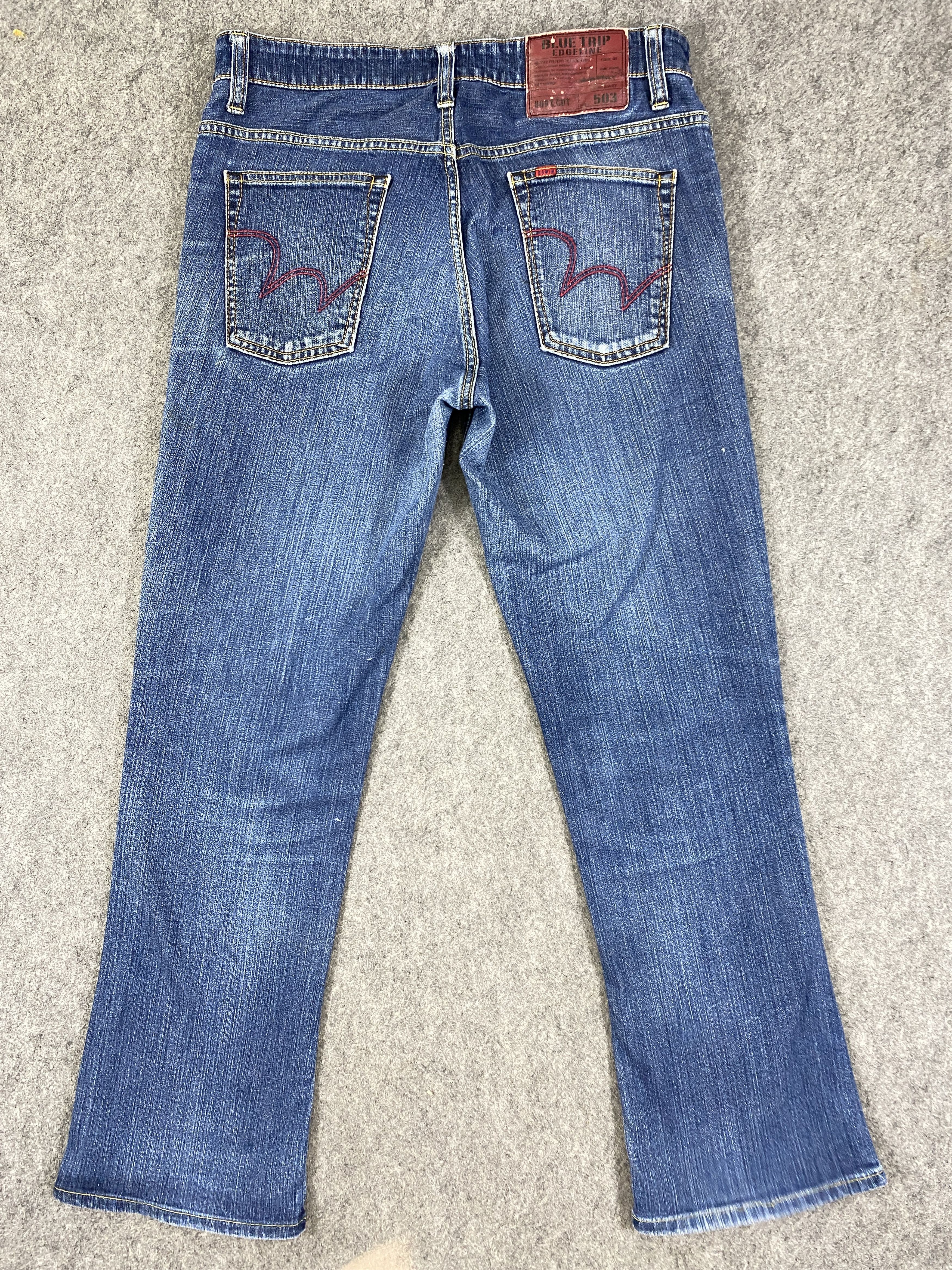 Japanese Brand Vintage Edwin 503 Flare Boot Cut Jeans 33x29.5 - JN3274 Size US 33 - 2 Thumbnail