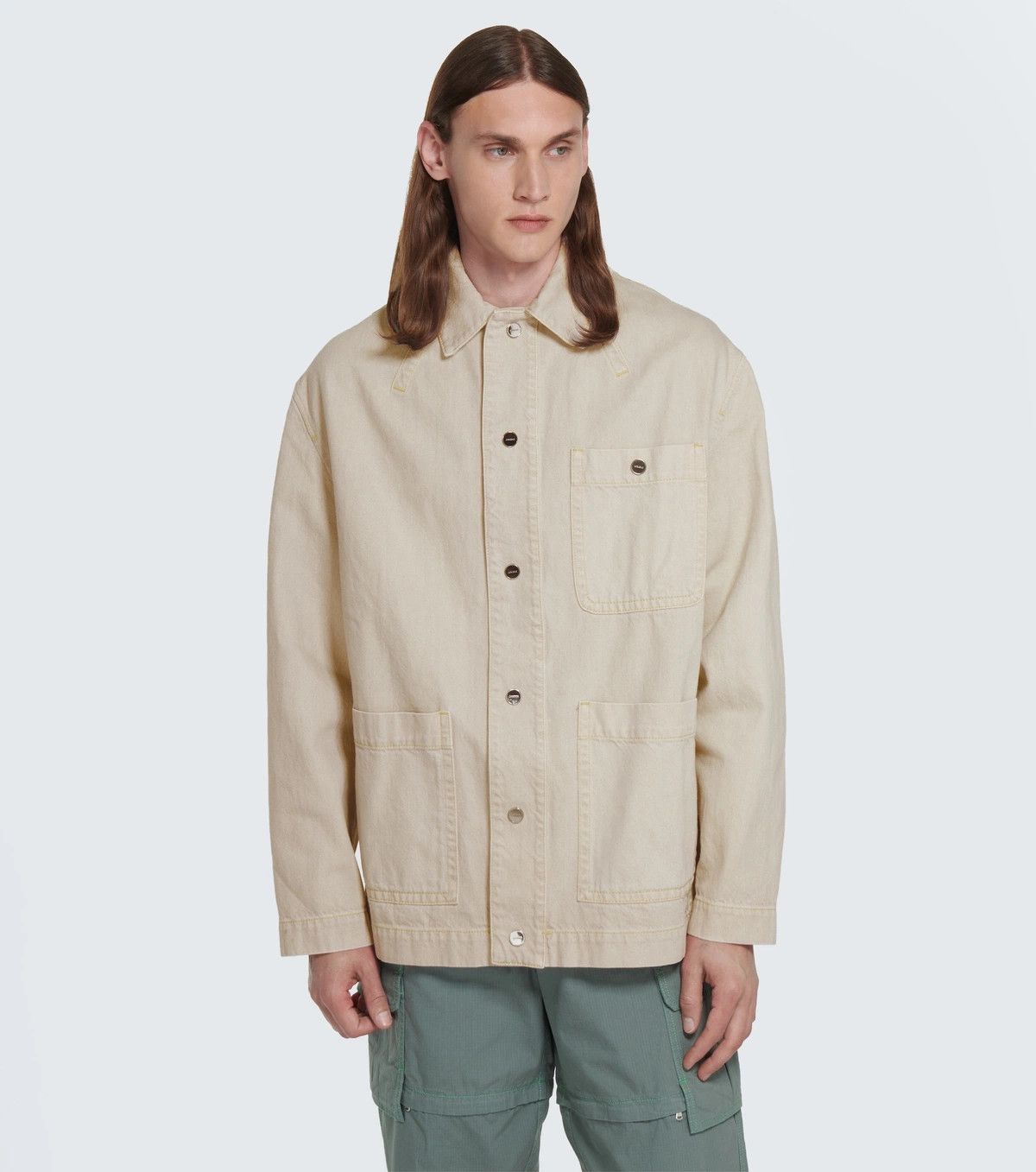 Jacquemus o1mle0526 La Veste De Nimes Yelo Jacket in Light Beige Size US S / EU 44-46 / 1 - 3 Thumbnail