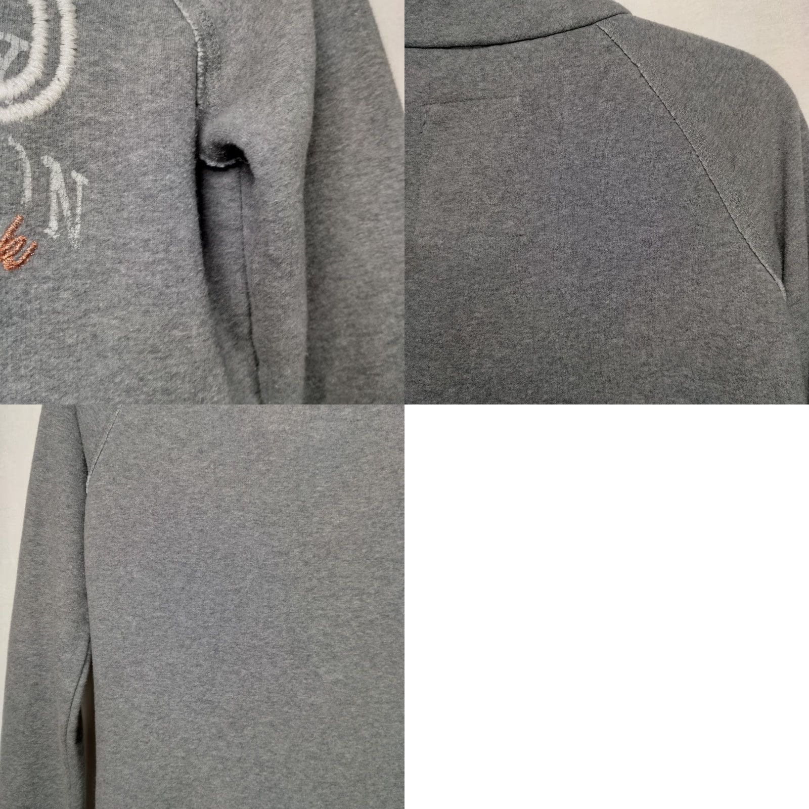 Vintage Aéropostale Sweatshirt M Slim Gray Full Zip Embroidered High Neck AERO Sporty Athleisure Women Size M / US 6-8 / IT 42-44 - 10 Thumbnail