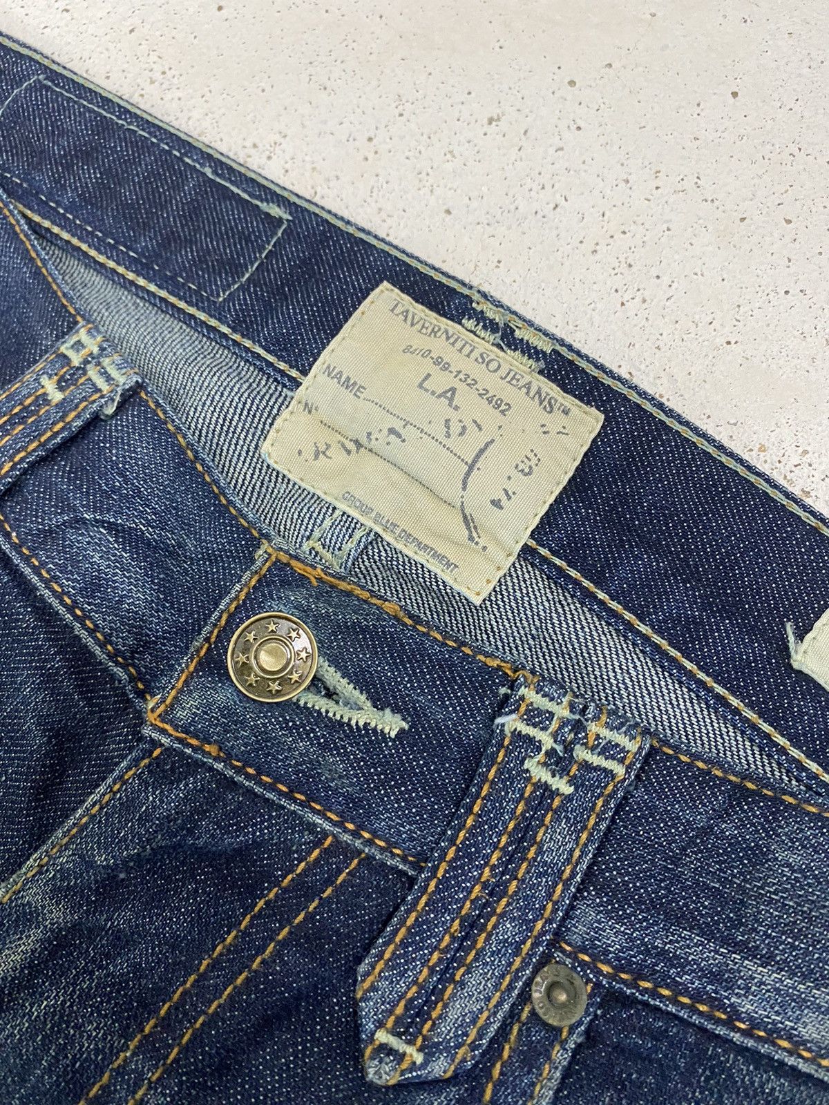 GOSTAR DE FUGA Flare Traveniti Japan Uruboro Distress Stich Denim Patchwork Size US 32 / EU 48 - 17 Thumbnail