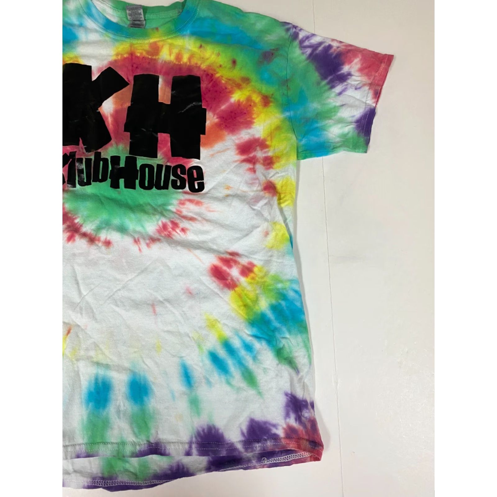 Gildan Gildan Tie Dye Mens Shirt L Short Sleeve Crew Neck T-Shirt Dryblend Classic Stars Summer Multicolor Logo Size US L / EU 52-54 / 3 - 2 Thumbnail
