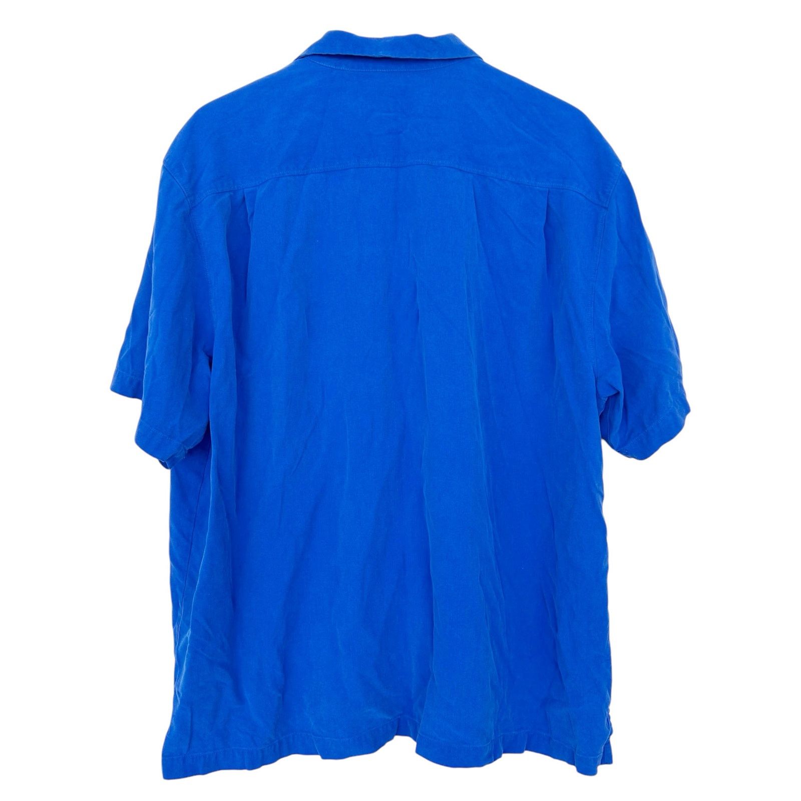 Tommy Bahama Tommy Bahama Blue 100% Silk Short Sleeve Button Down Sz XXL Size US XXL / EU 58 / 5 - 4 Thumbnail