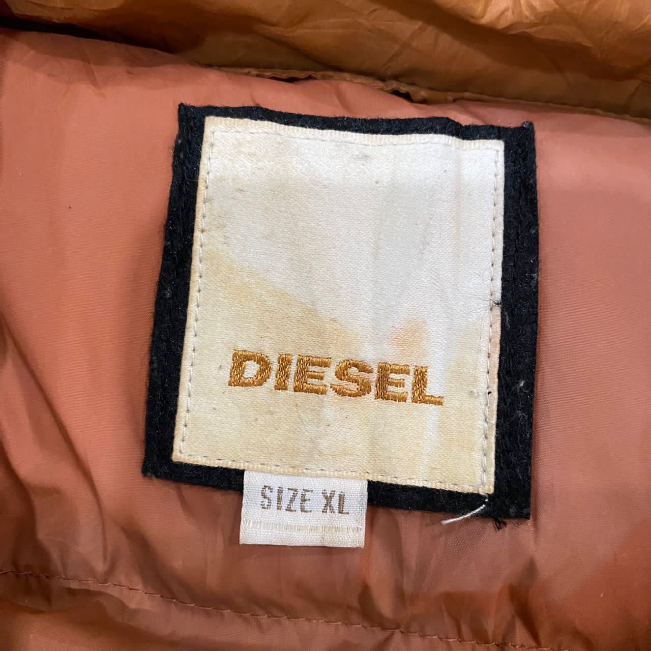 Diesel × Diesel Black Gold Vintage Diesel Hoodie Down Jacket Size XL / US 12-14 / IT 48-50 - 13 Thumbnail