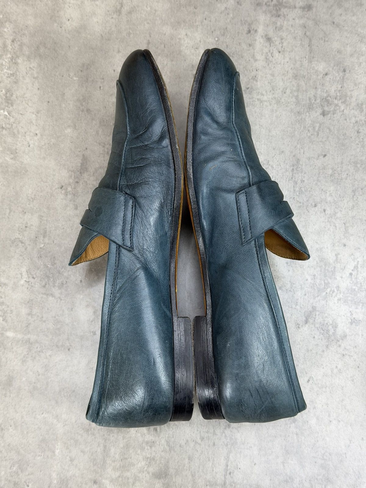 Doucal's Doucal’s Blue/Green Leather Penny Loafers EU 42 US 9 Size US 9 / EU 42 - 14 Thumbnail