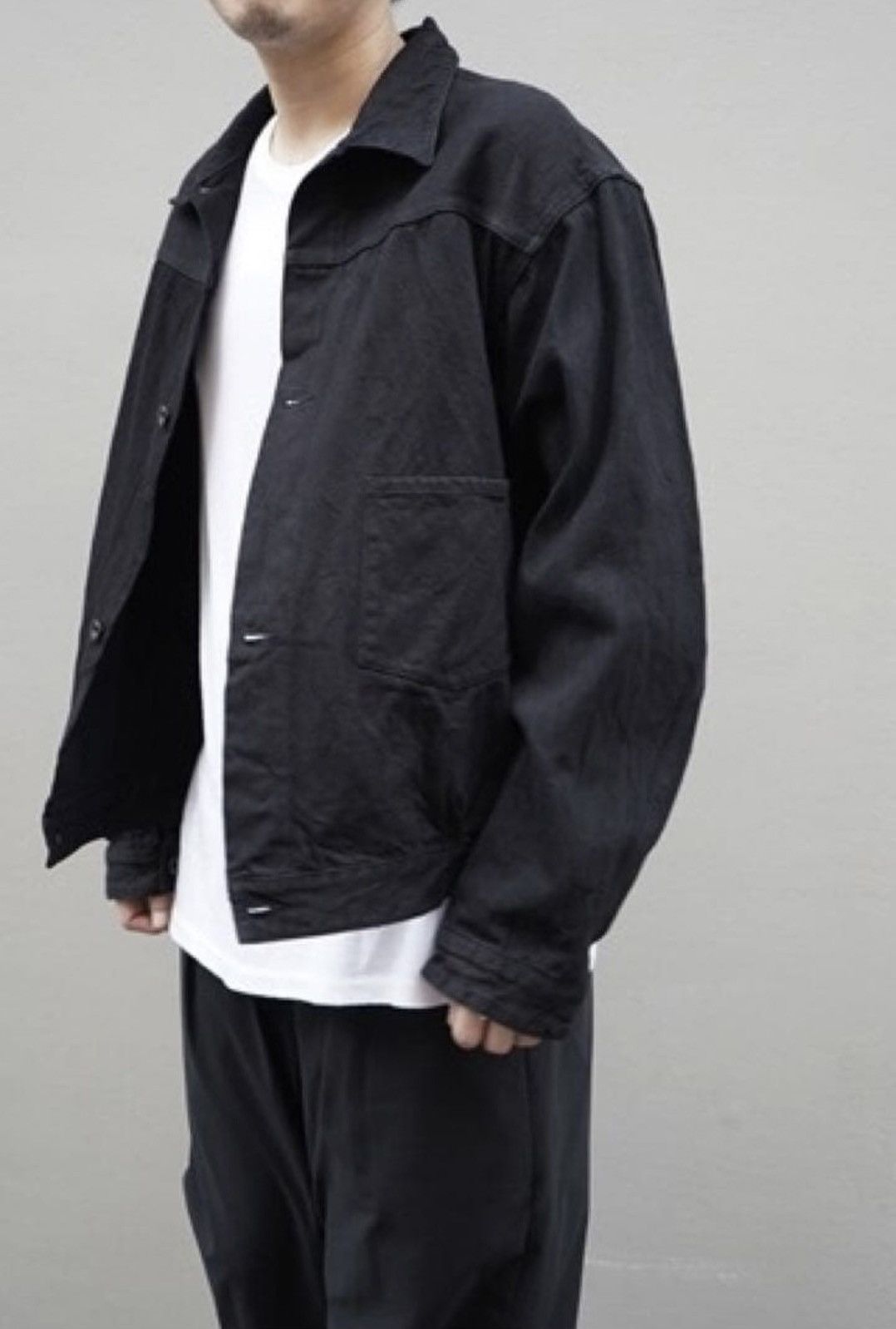 Comoli Rare Comoli 20AW Black Type 1 Denim Jacket Size XL Size US XL / EU 56 / 4 - 6 Thumbnail