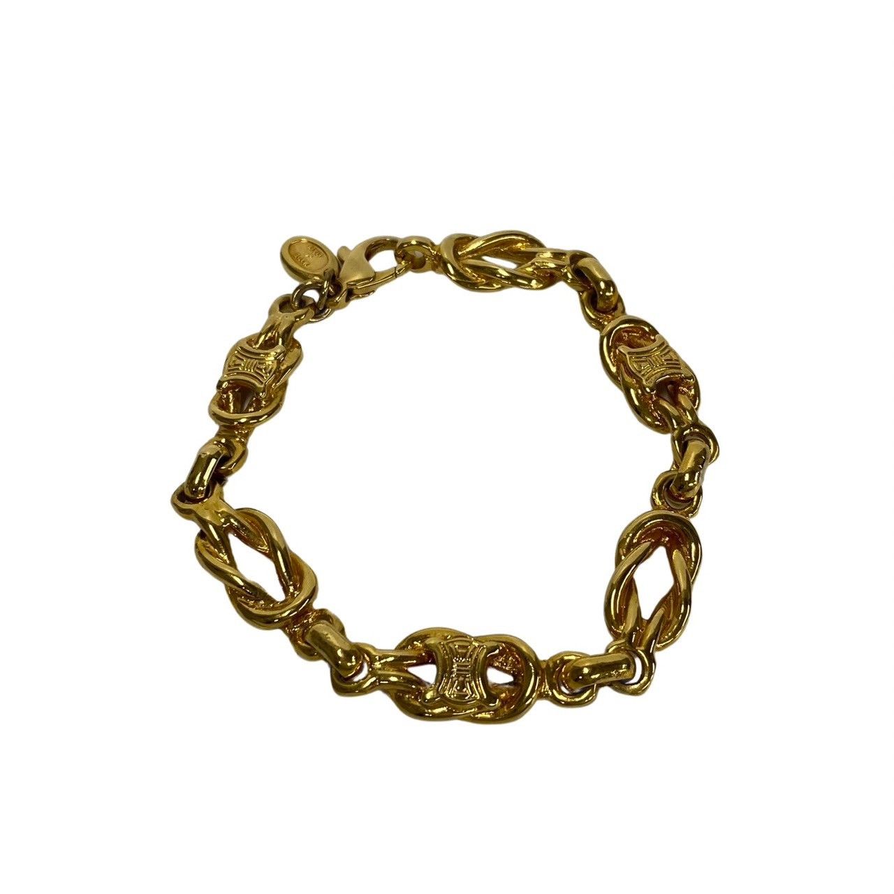 image of Celine Triomphe Chain Bracelet in Gold, Women's