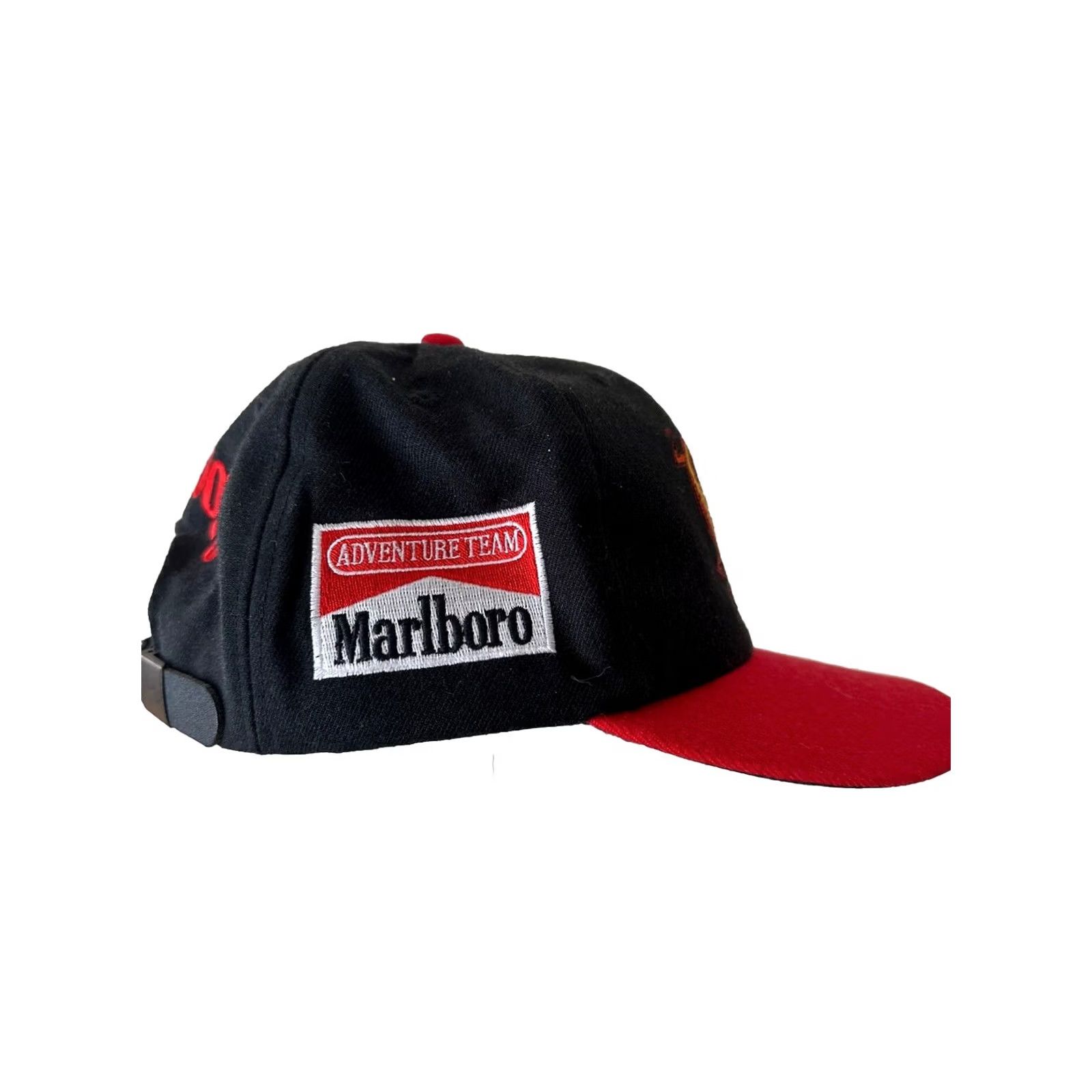 Marlboro VINTAGE Marlboro Hat Adjustable Black 90s Lizard Rock Adventure Racing Team Strapback NWOT Size ONE SIZE - 3 Thumbnail