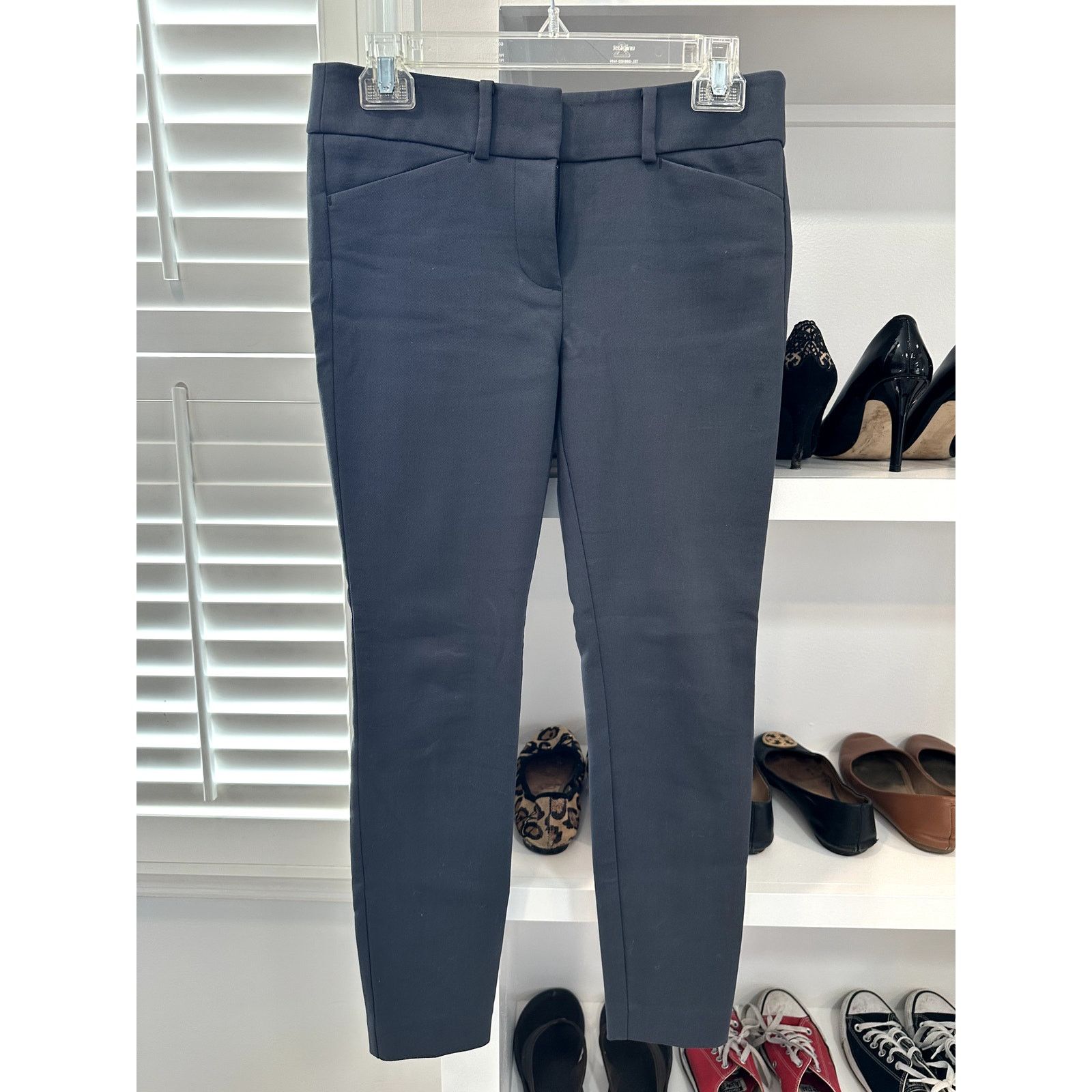 Loft Ann Taylor Loft Marisa Charcoal Gray Straight Pants 2P Size 26" / US 2 / IT 38 - 1 Thumbnail