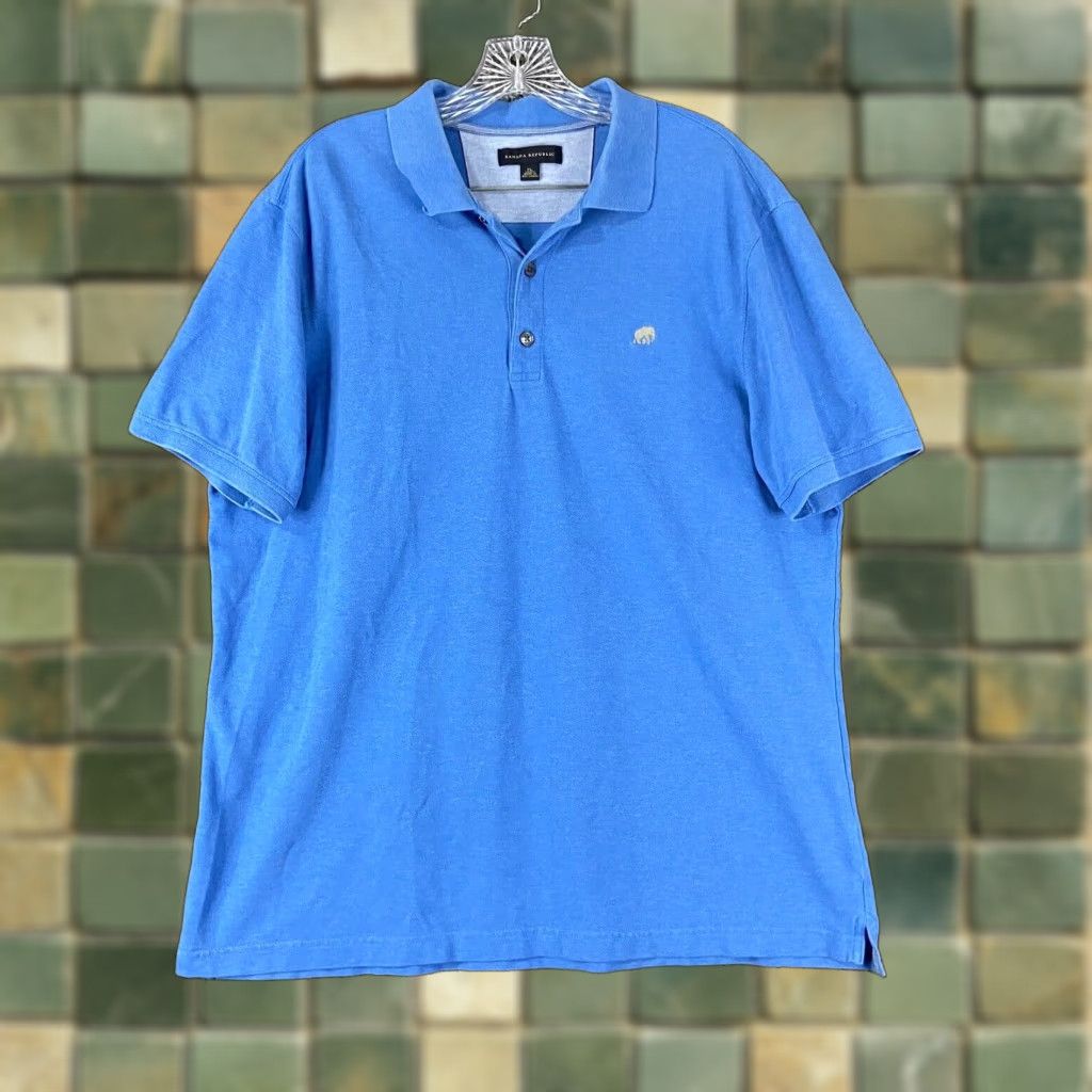 Banana Republic BANANA REPUBLIC Polo Shirt Men XL Blue Short Sleeve Regular Fit Men’s Polo XL Blue Shirt Size US XL / EU 56 / 4 - 1 Thumbnail